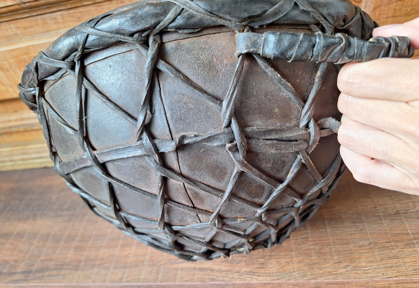 Old African traditional coptic church drum
