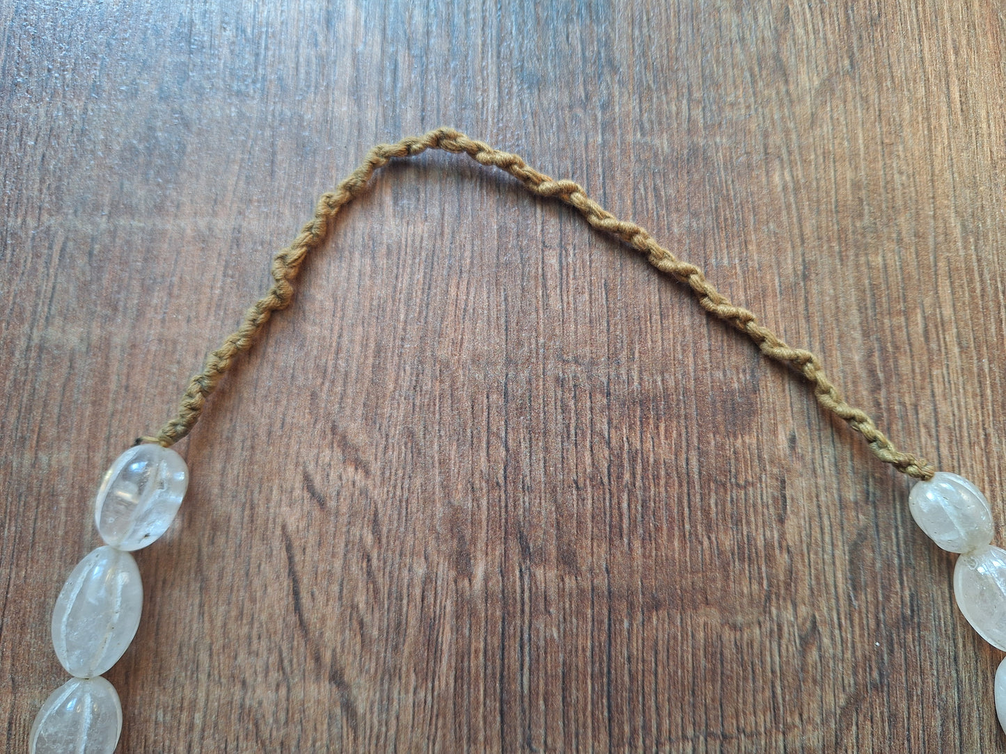 Vintage Himalayan quartz crystal necklace