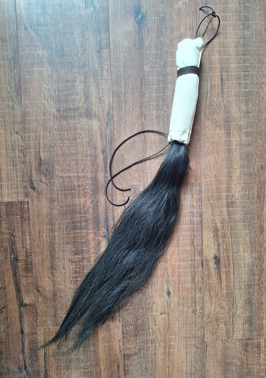 Horse tail shamanic whip