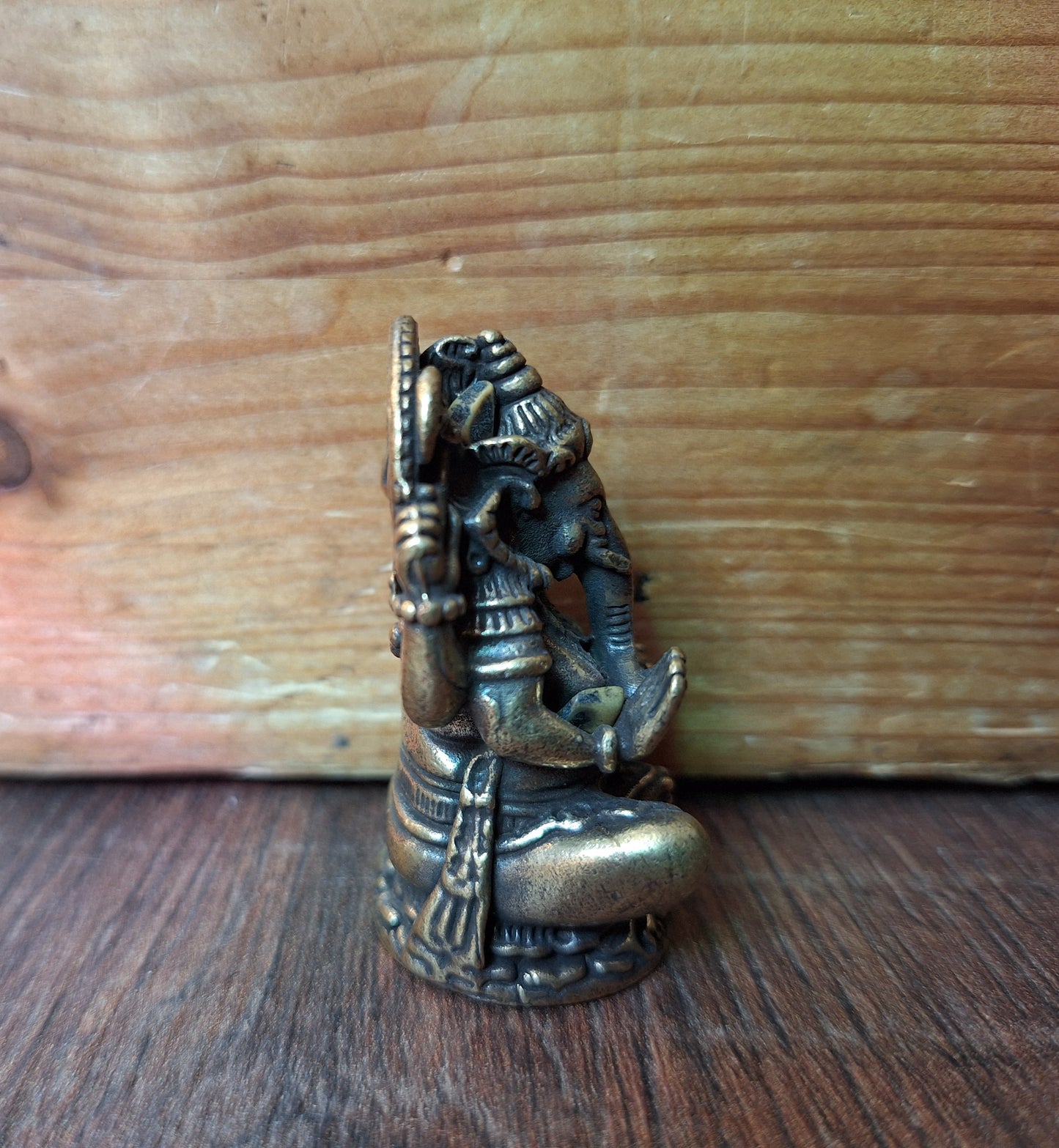 Small bronze Ganesha figurine