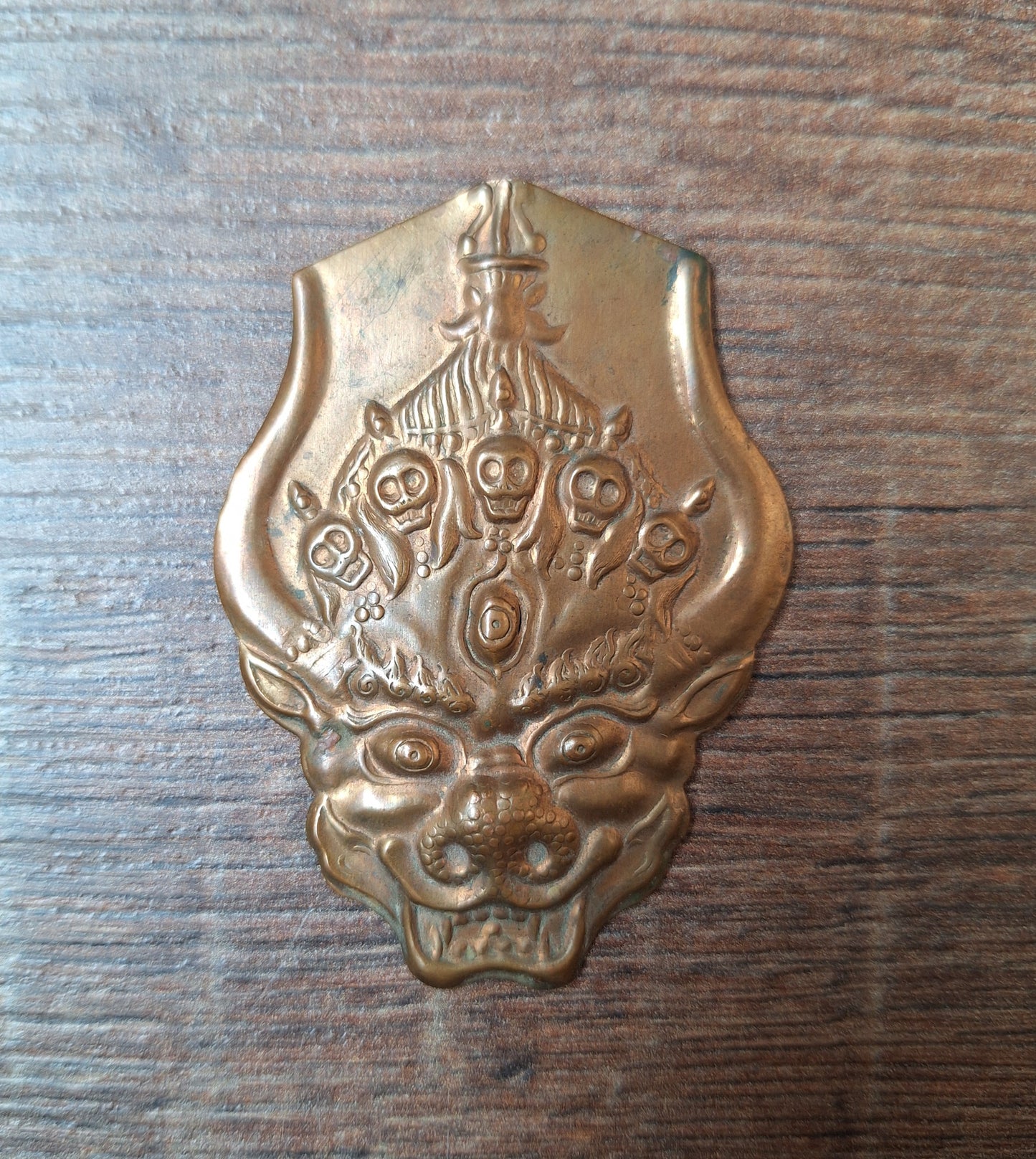 Copper Erlik Khan pendant