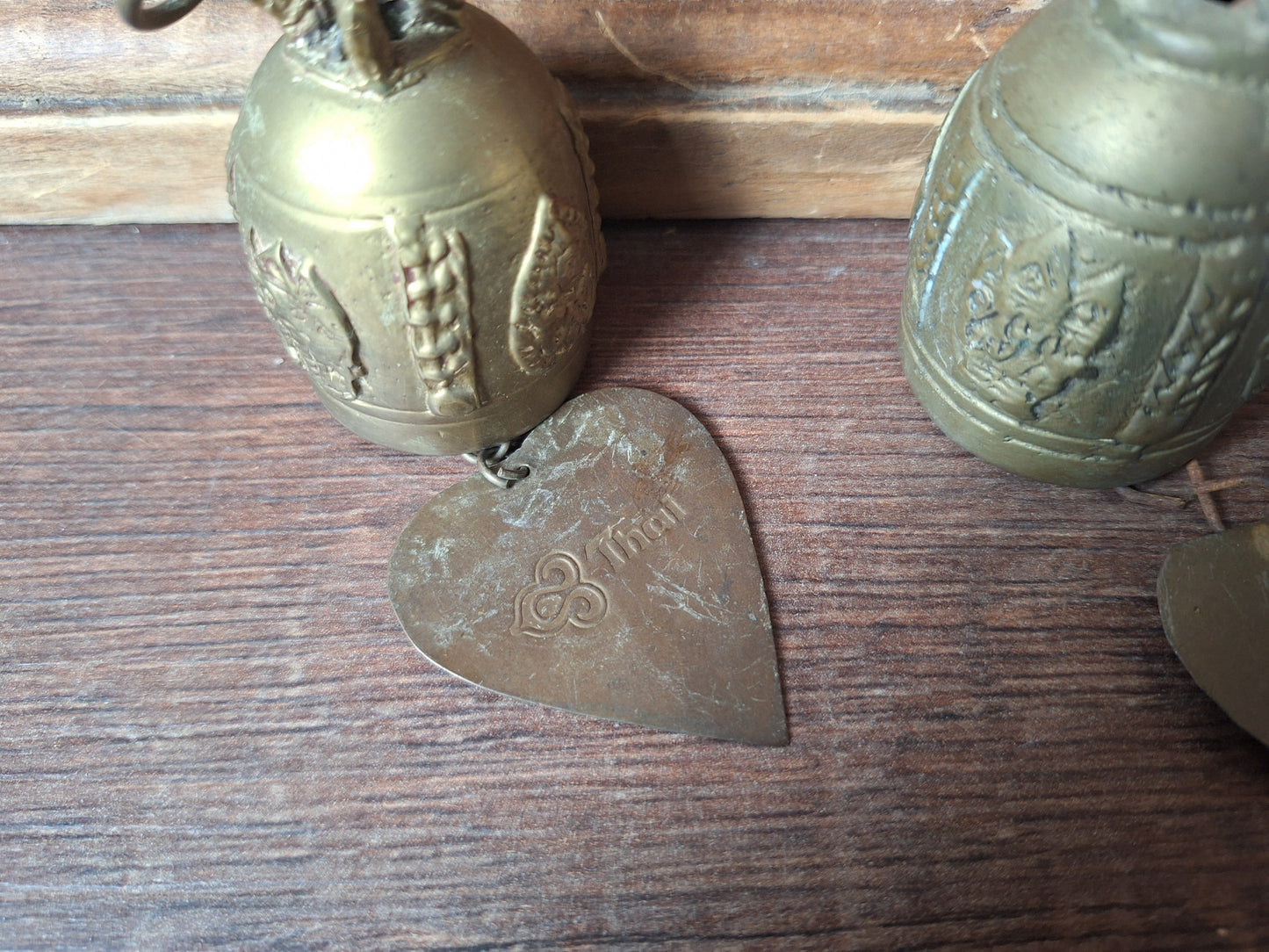 Vintage Thai Buddhist temple bells, set of 4