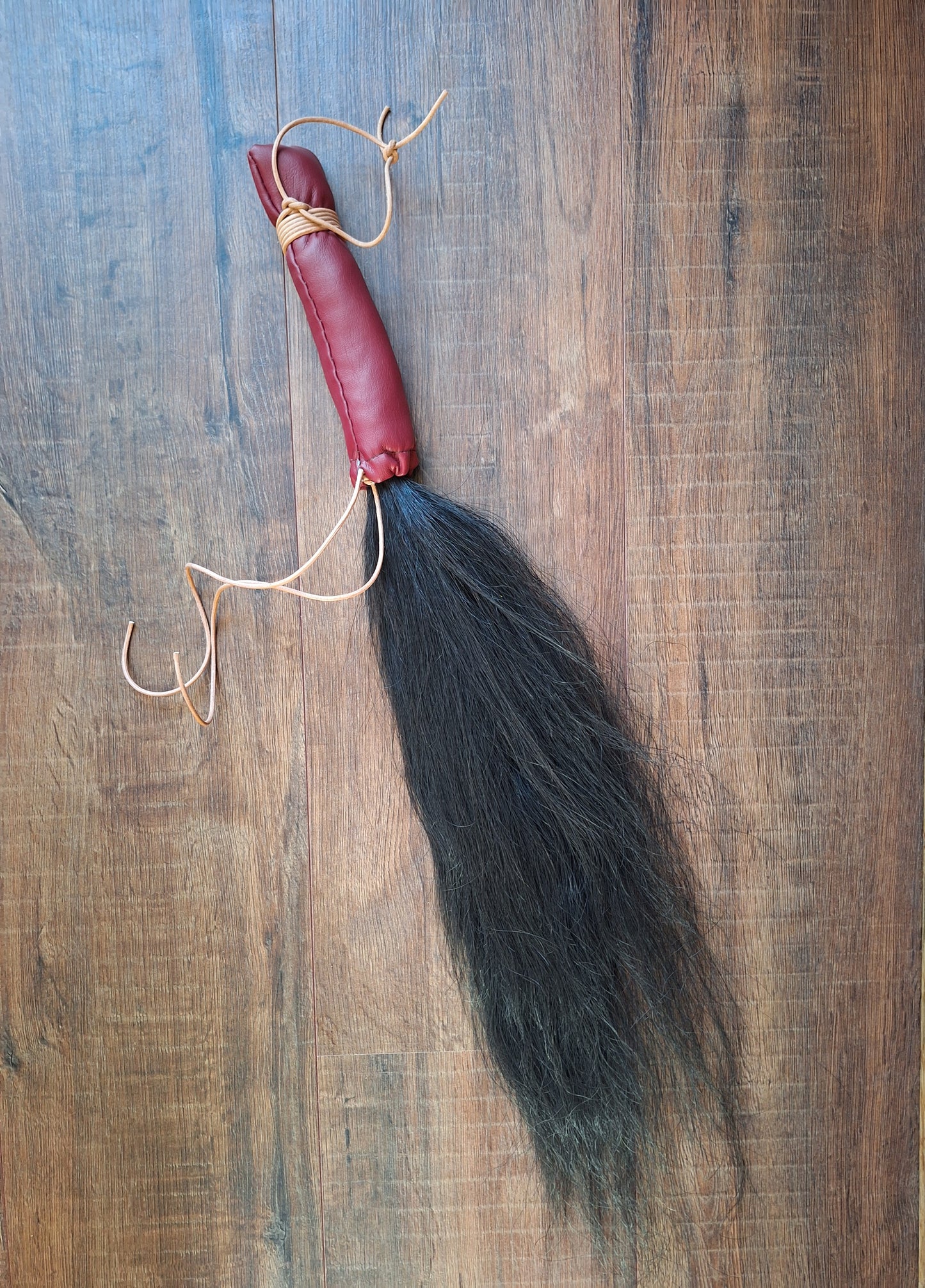Horse tail shamanic whip
