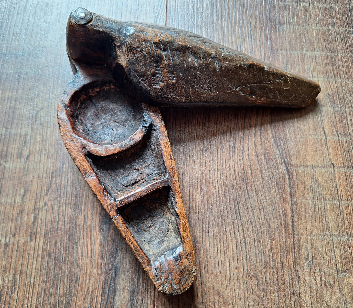 Antique Indian wooden tikka box