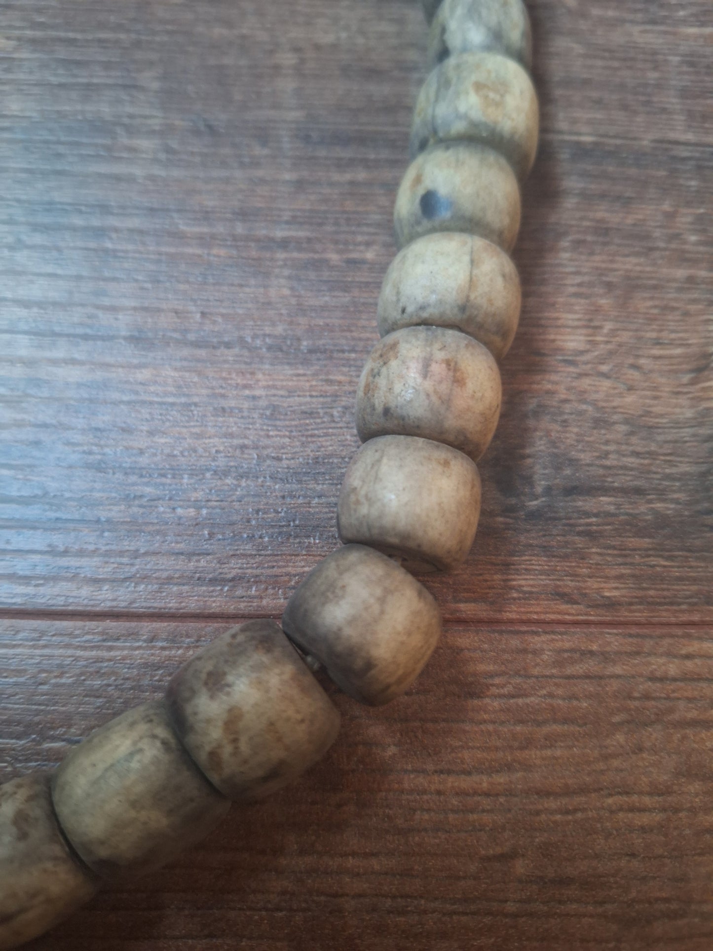 Old Nepalese bone bead necklace