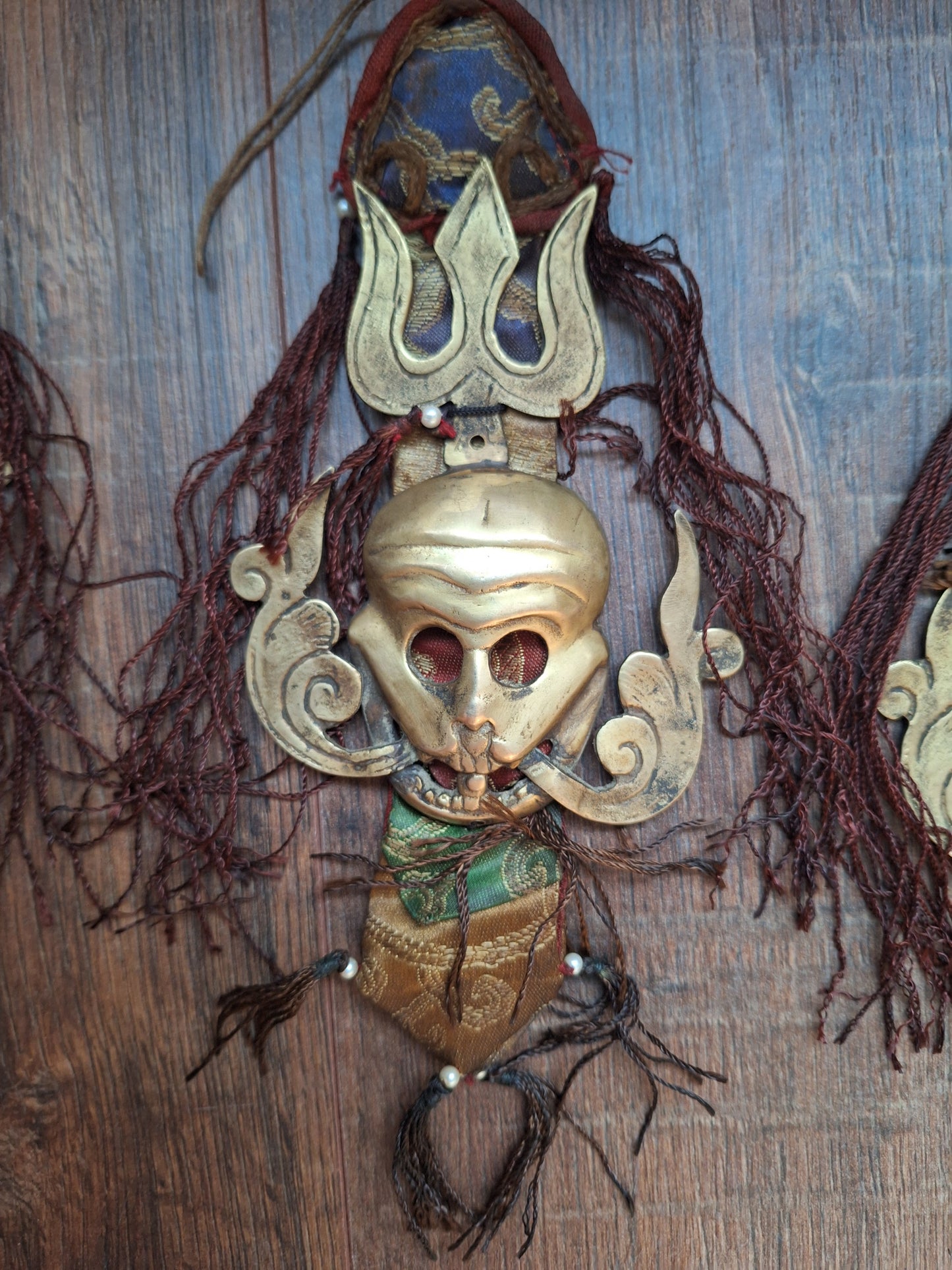 Vintage Tibetan amulet wallhanger Citipati