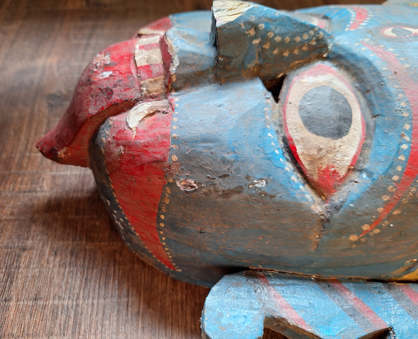 Vintage wooden Kali mask