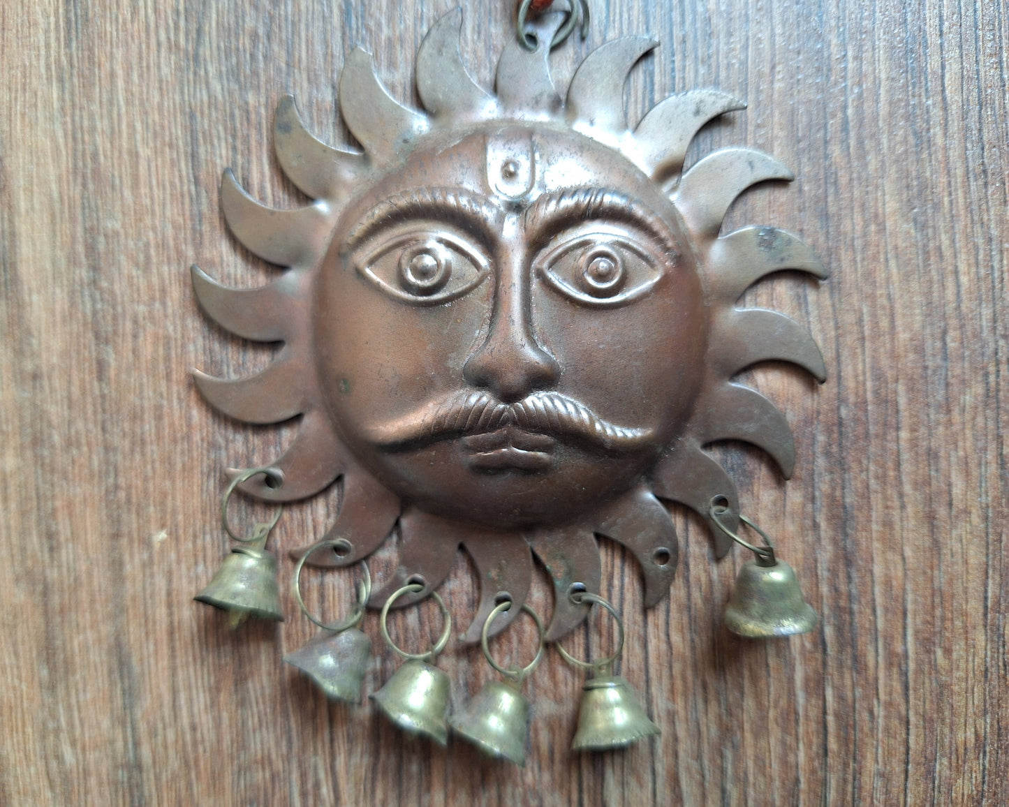 Vintage red copper pendant Surya #2