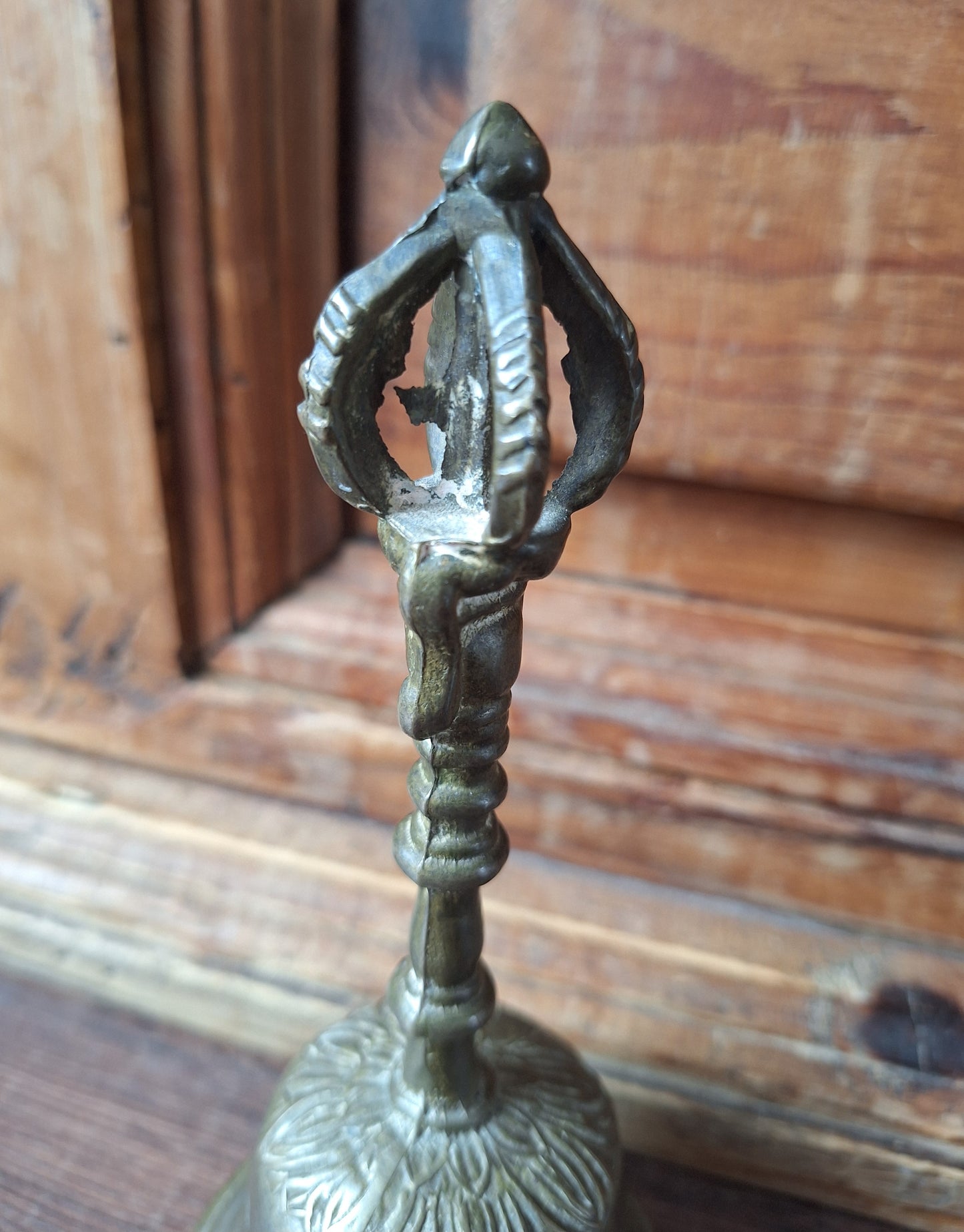 Vintage altar bell Tibetan Buddhist style #11, B-quality