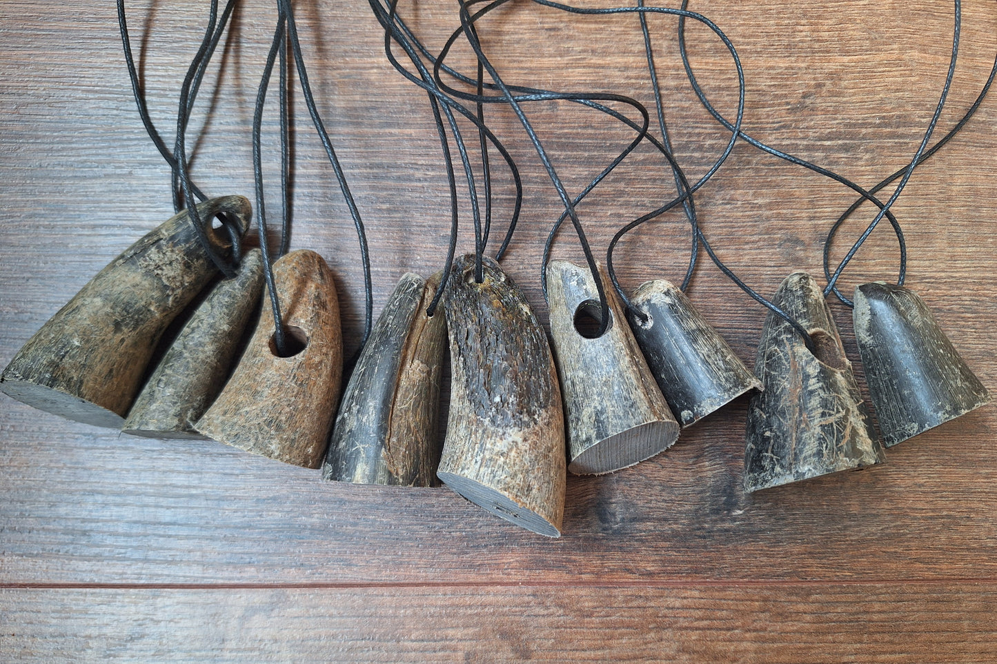 Cow horn pendants