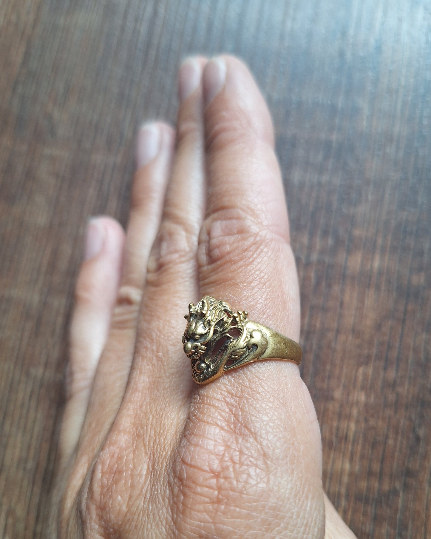 Brass ring Dragon