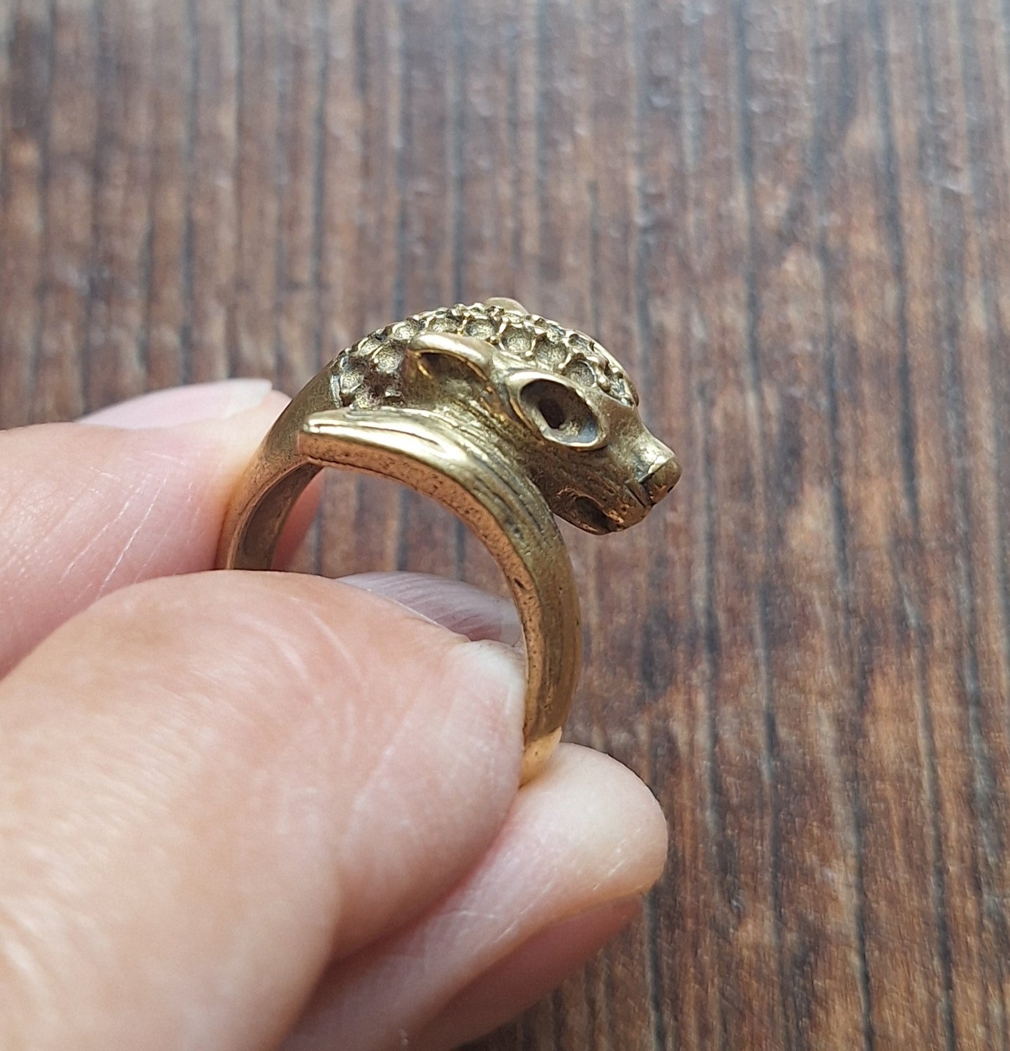 Brass ring Leopard