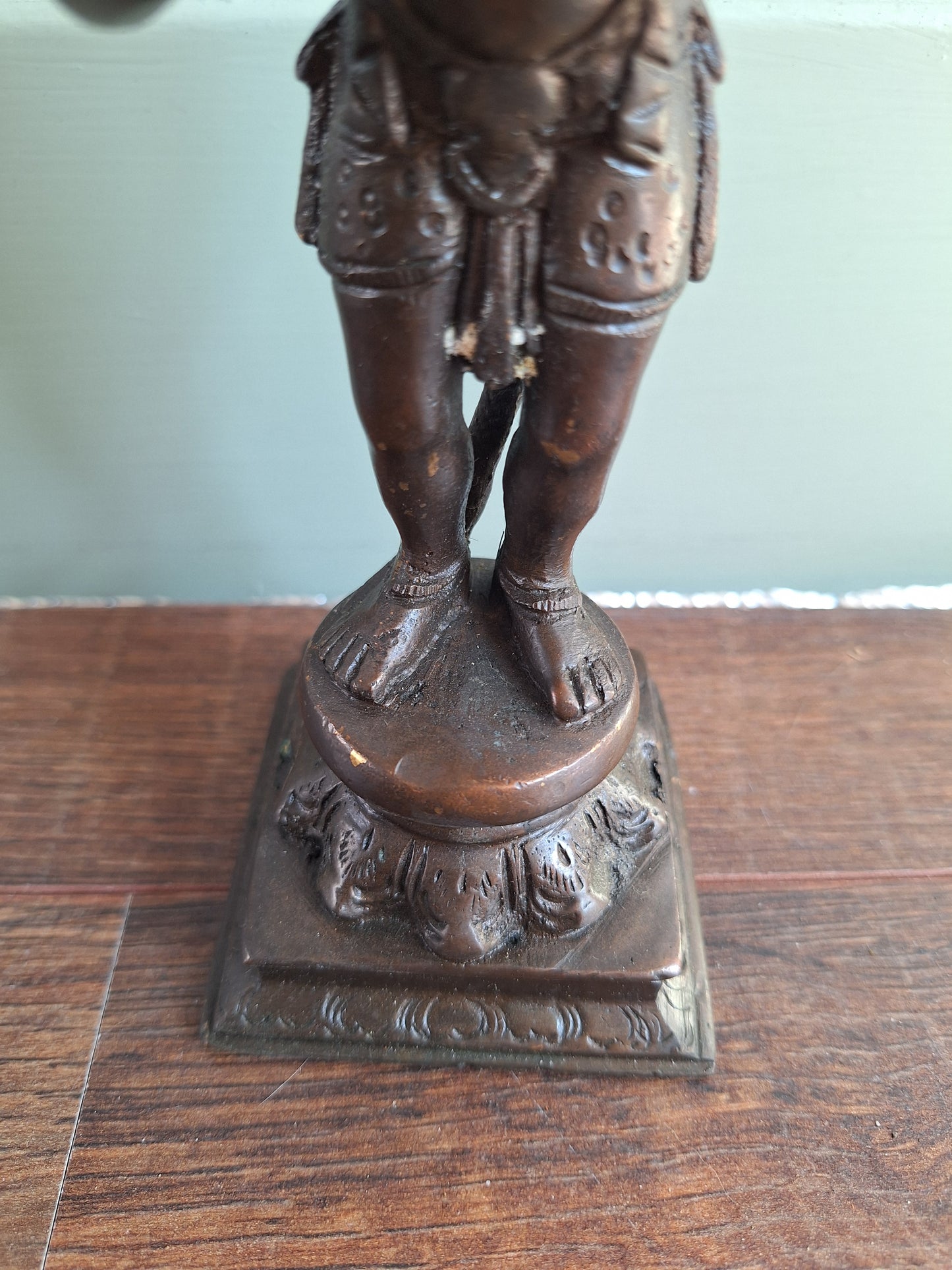 Vintage bronze Hanuman statue #2
