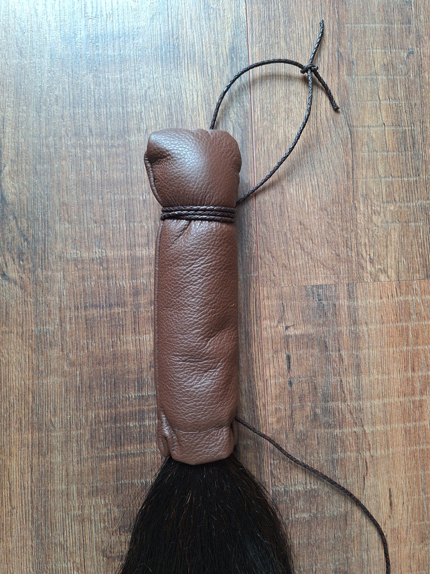Horse tail shamanic whip