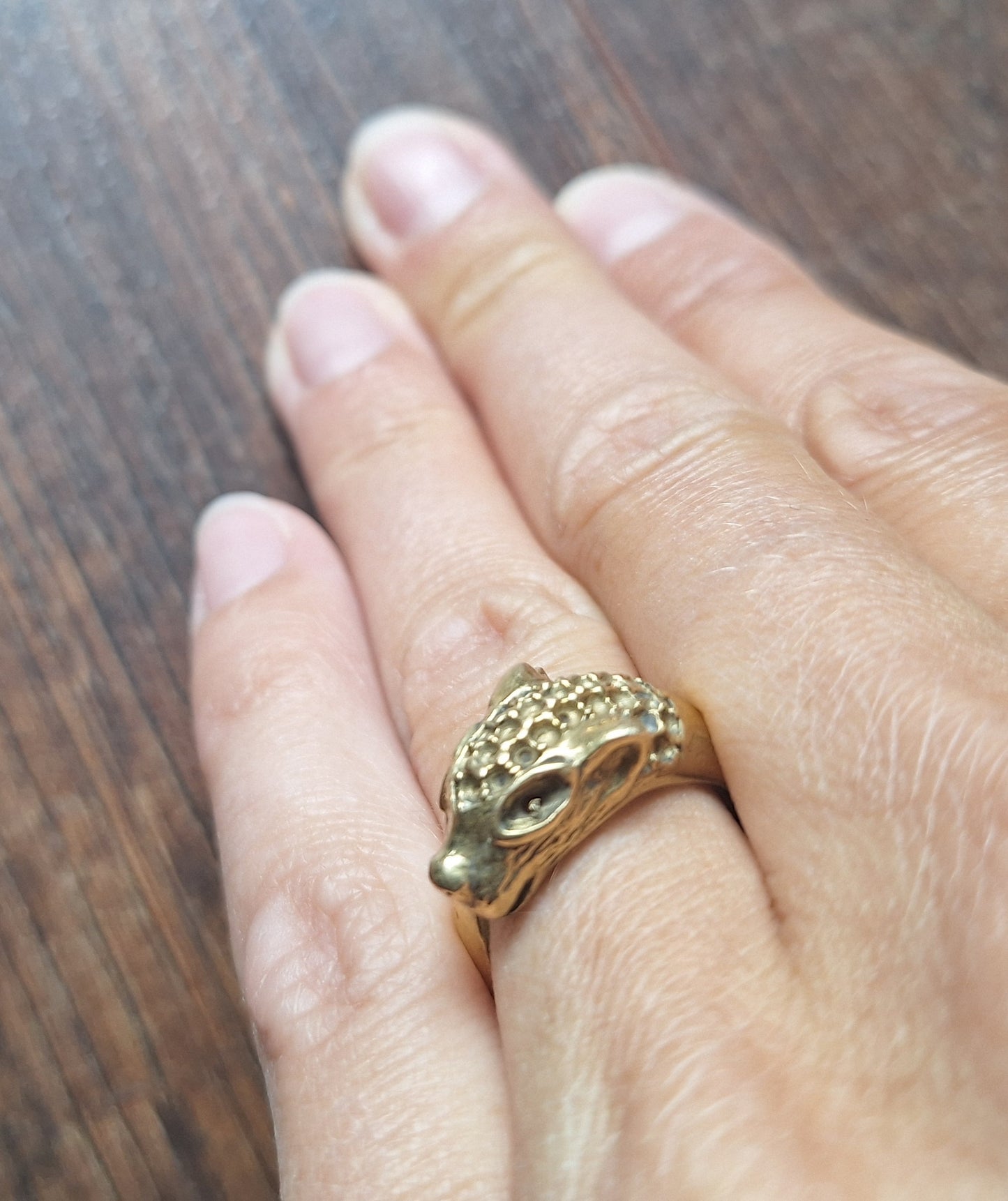 Brass ring Leopard