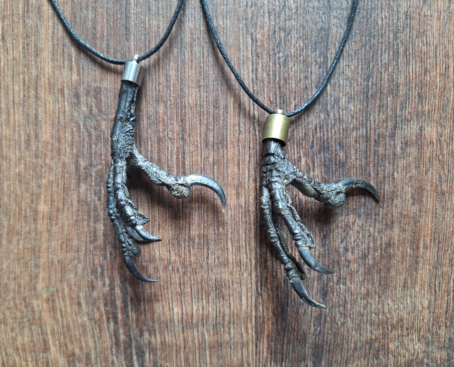 Crow claw amulet necklace