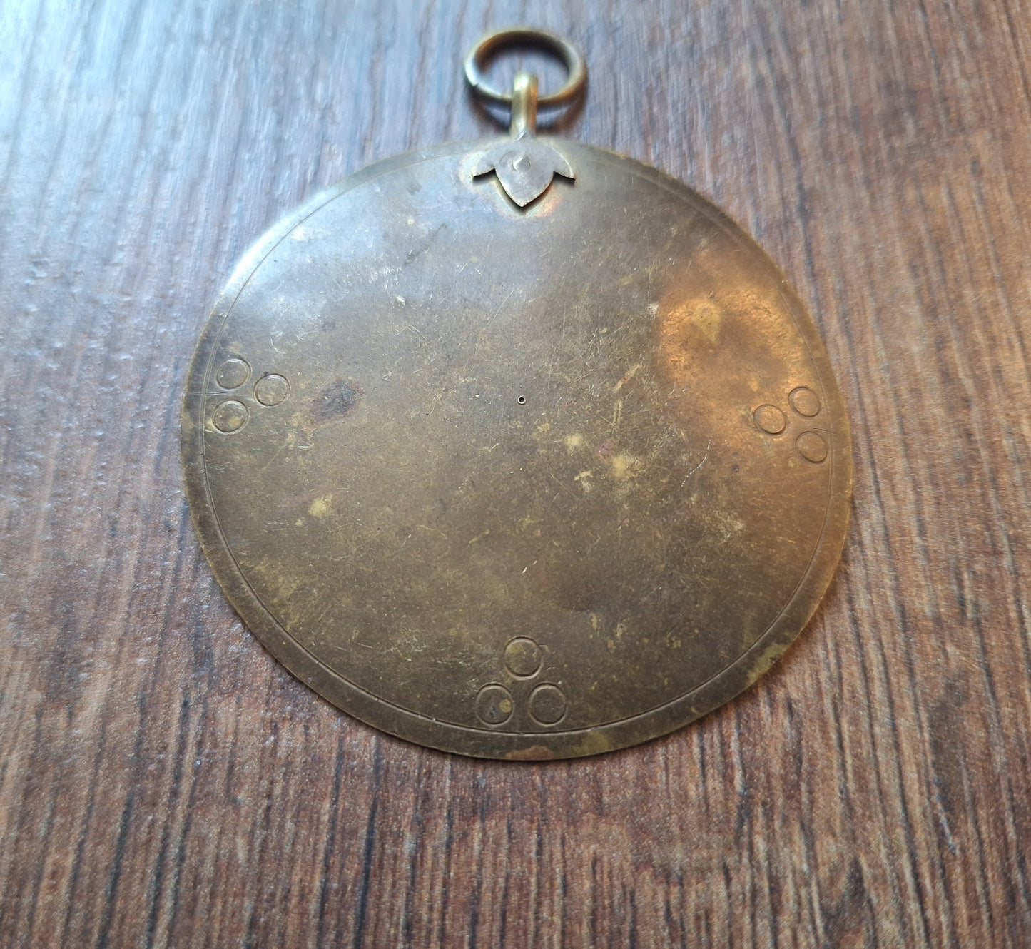 Vintage brass mirror Dzogchen 62 millimeters
