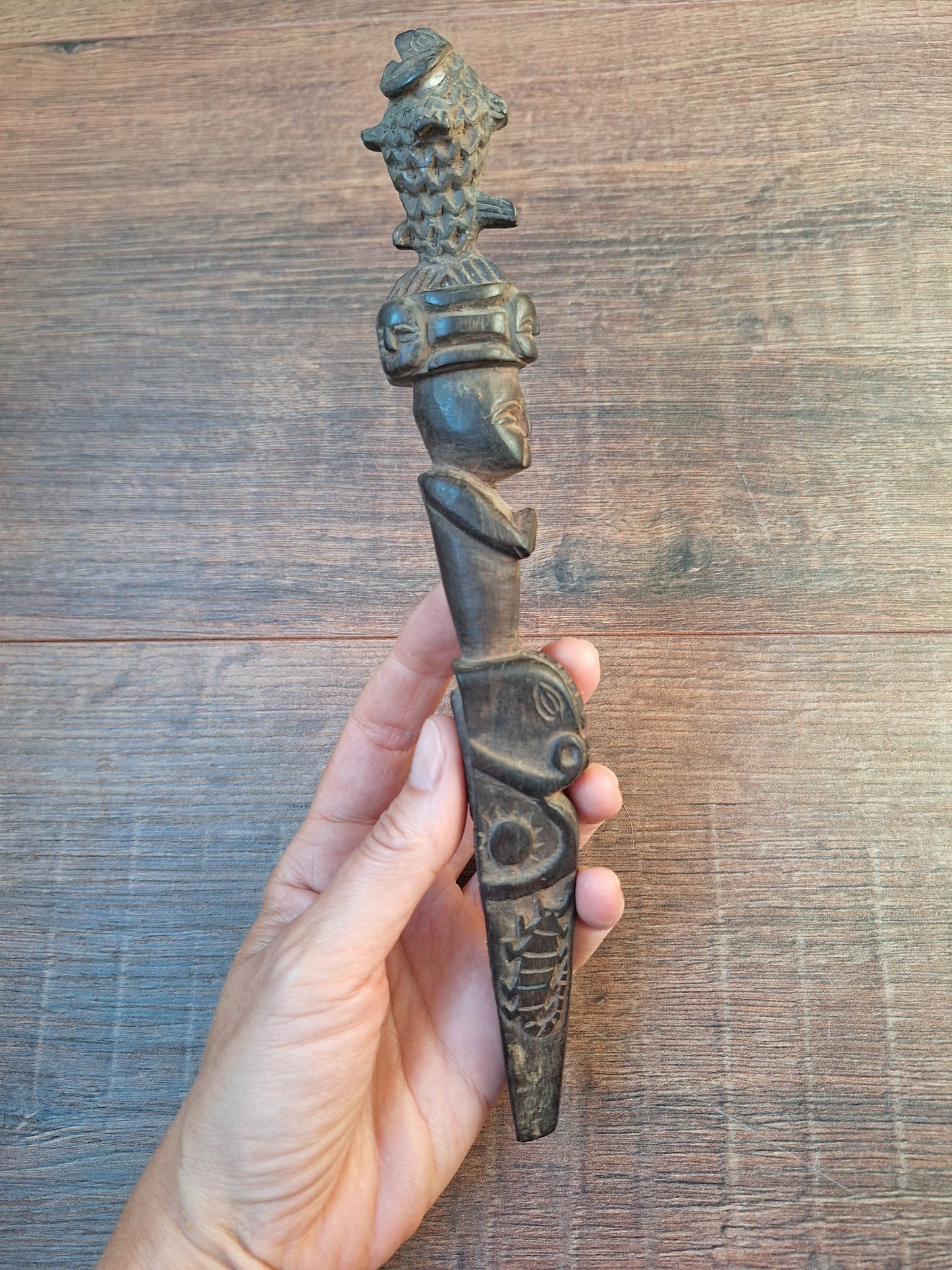 Antique wooden phurba #55