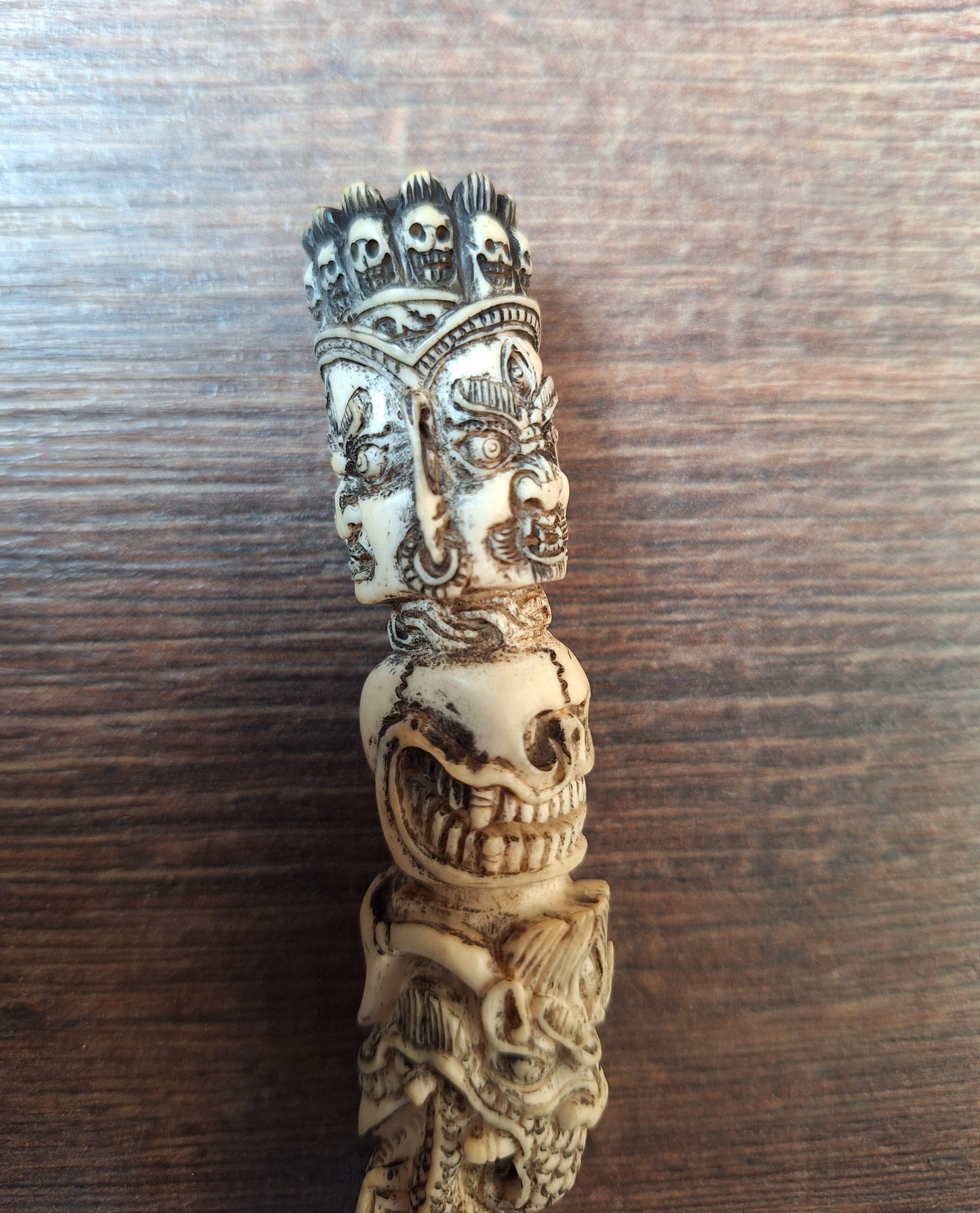 Vintage antler carved phurba