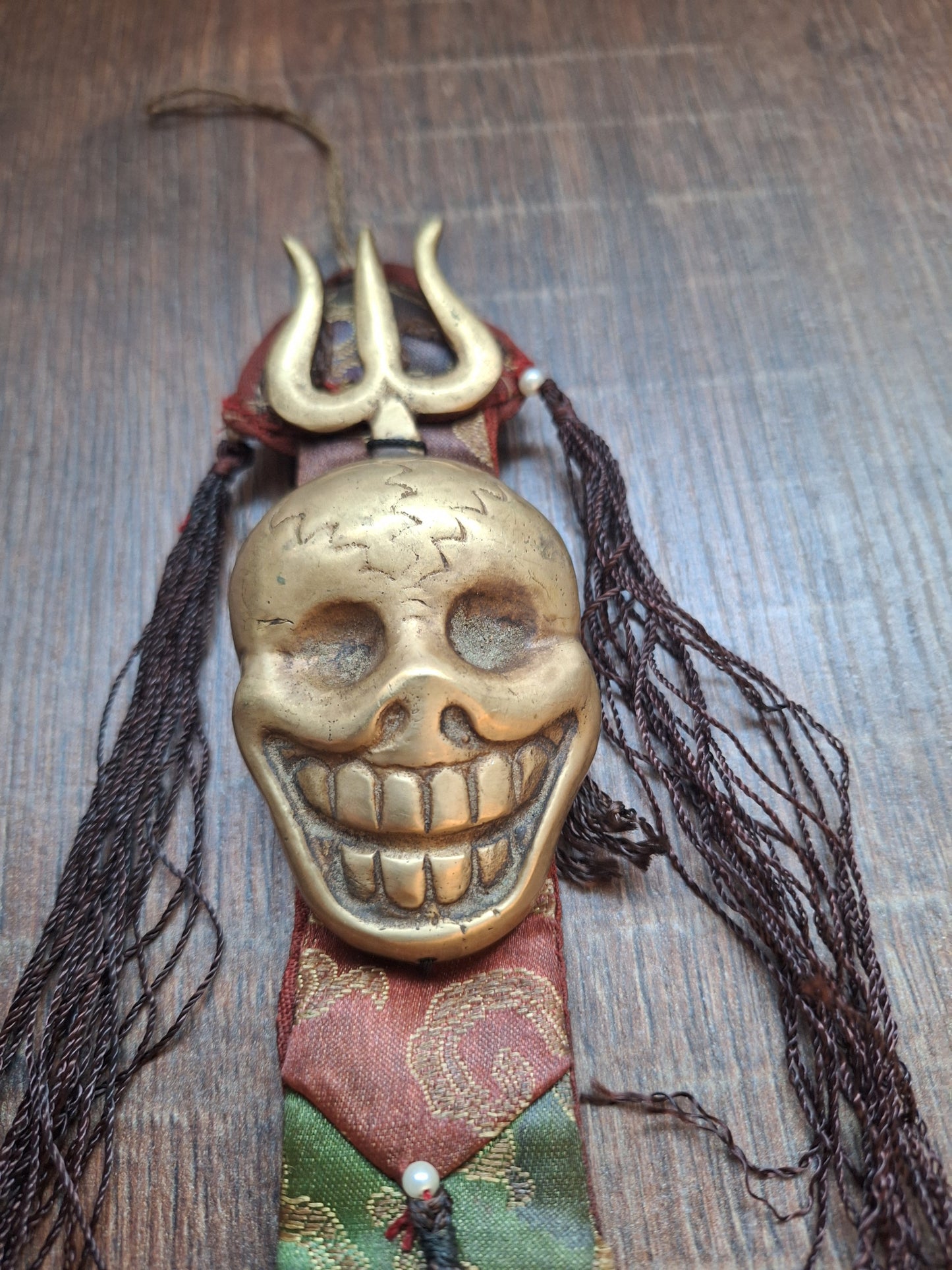 Vintage Tibetan amulet wallhanger Citipati