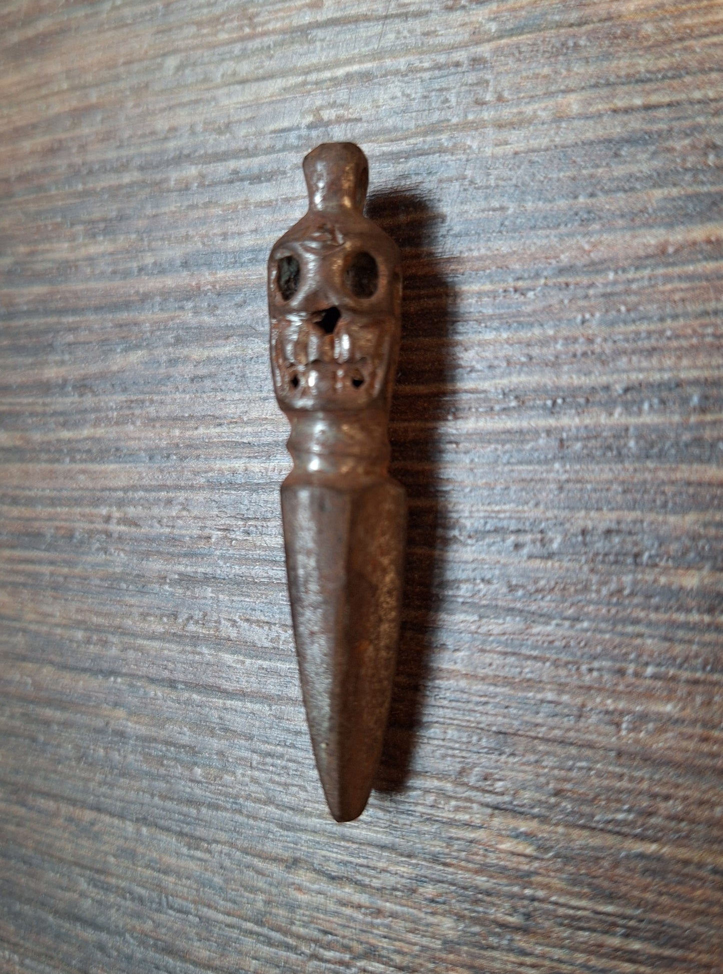 Old iron phurba pendant