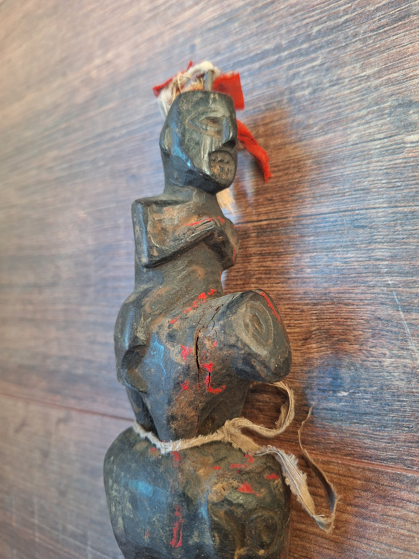 Antique wooden phurba #56