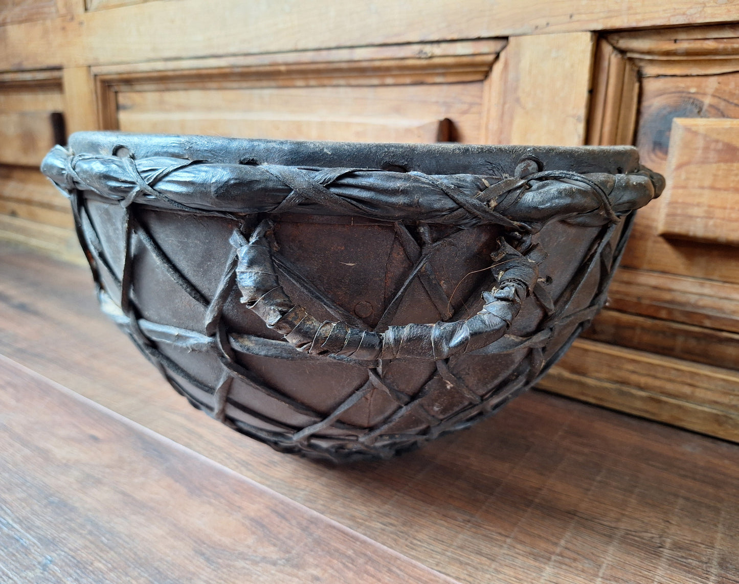 Old African traditional coptic church drum