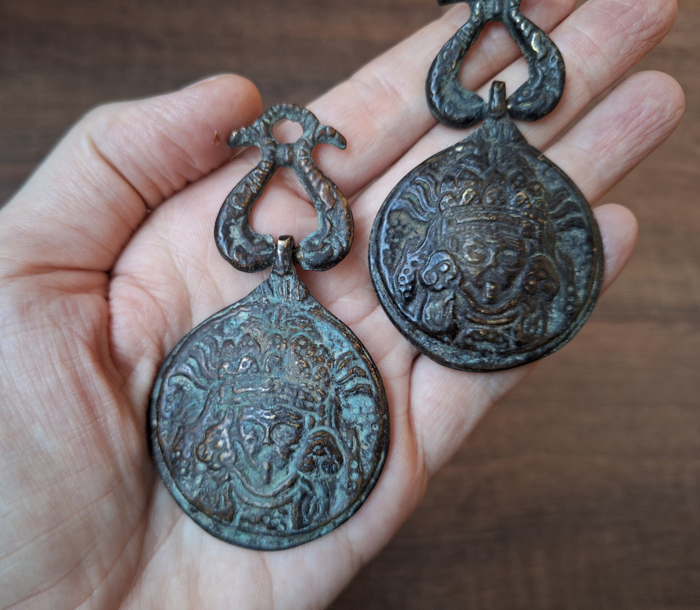 Old Nepalese melong Kali en Si Pa Ho 43 millimeters
