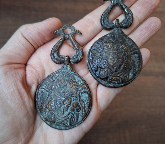 Old Nepalese melong Kali en Si Pa Ho 43 millimeters