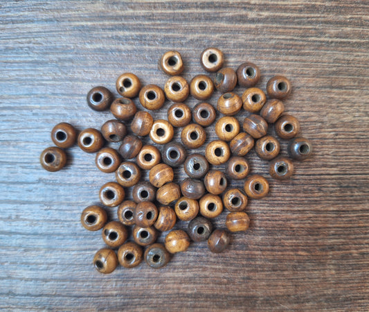 Vintage yak bone beads, set of 50