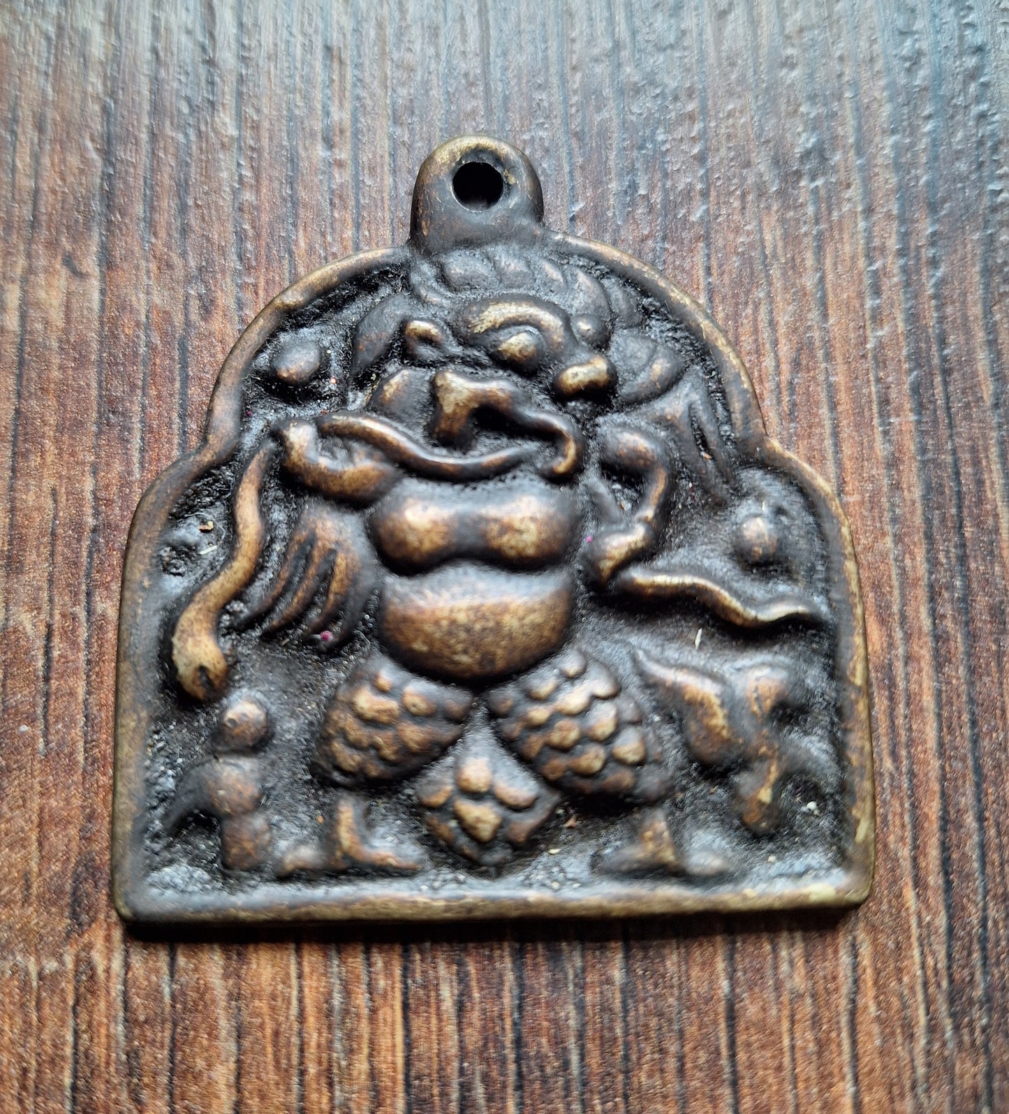 Old bronze thogchag pendant Garuda