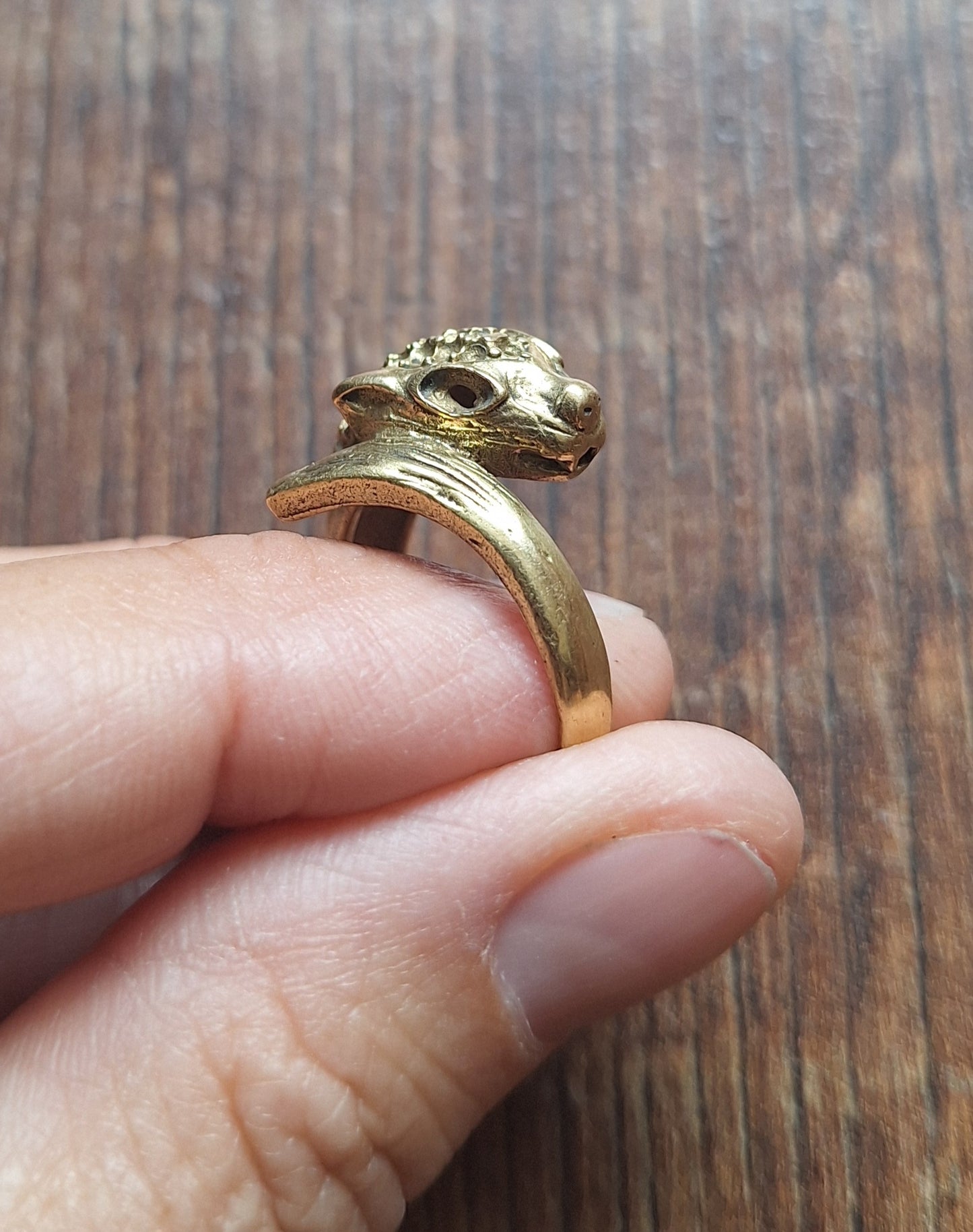 Brass ring Leopard