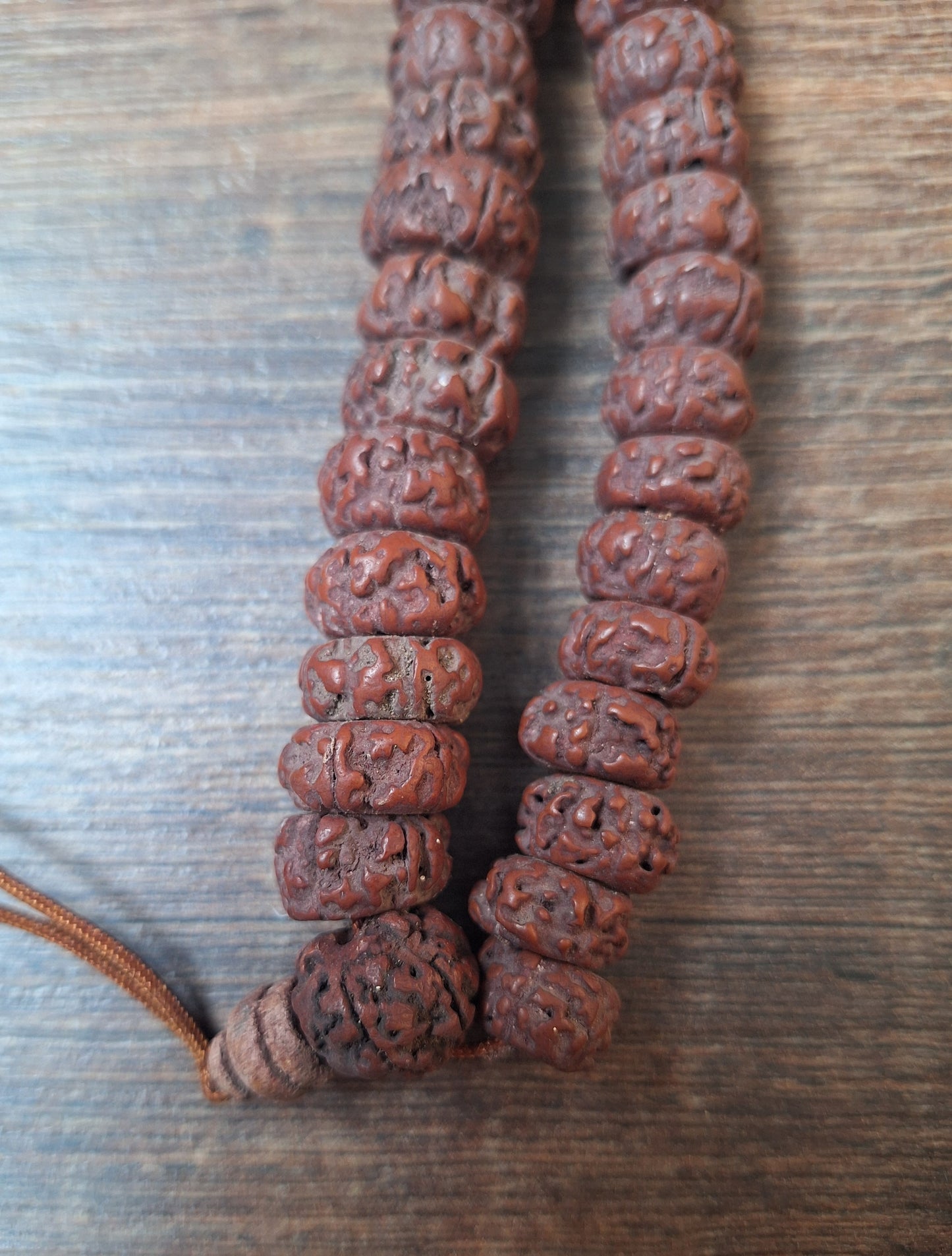 Vintage Nepalese rudraksha mala #23