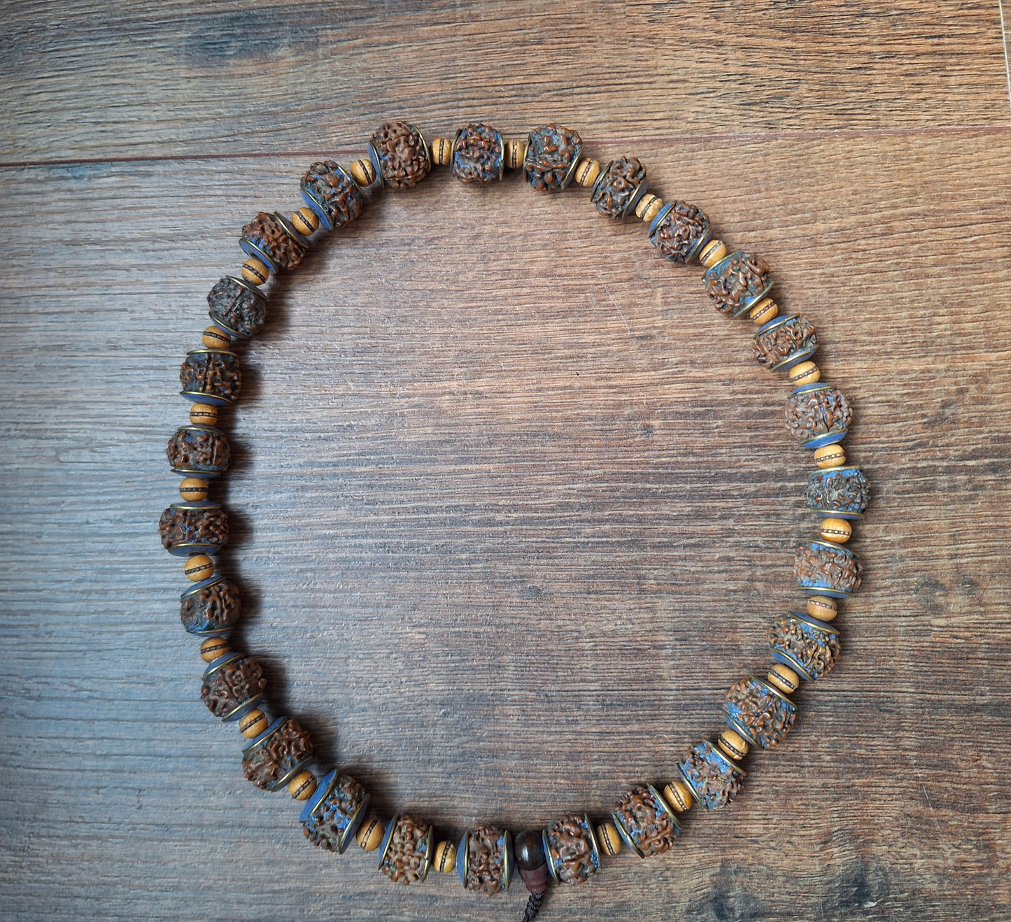 Vintage Nepalese rudraksha necklace