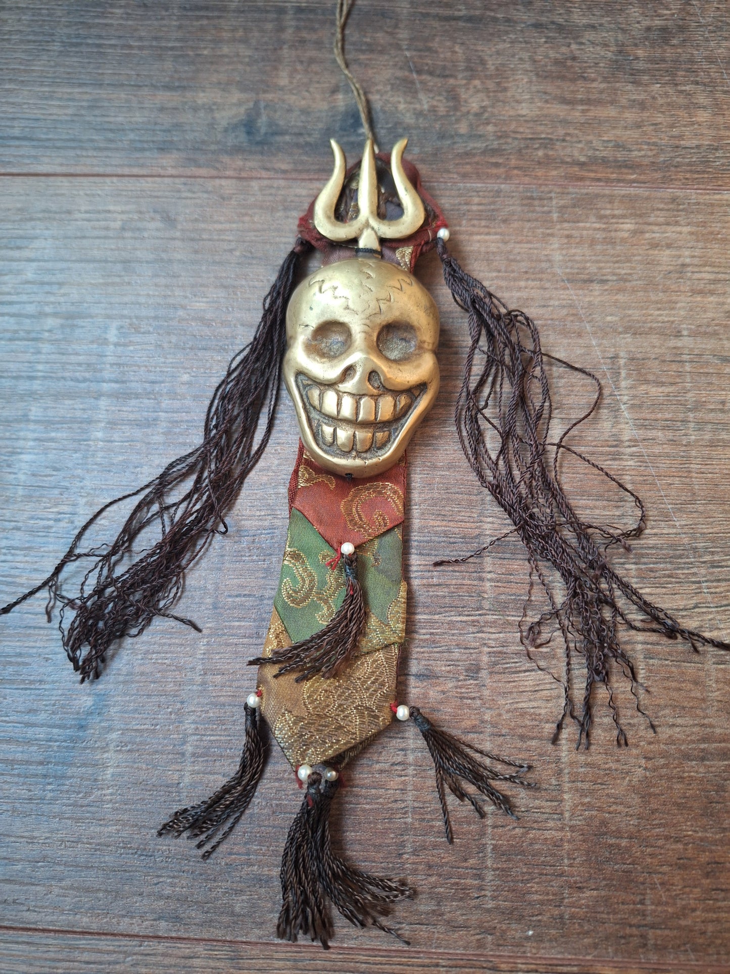 Vintage Tibetan amulet wallhanger Citipati