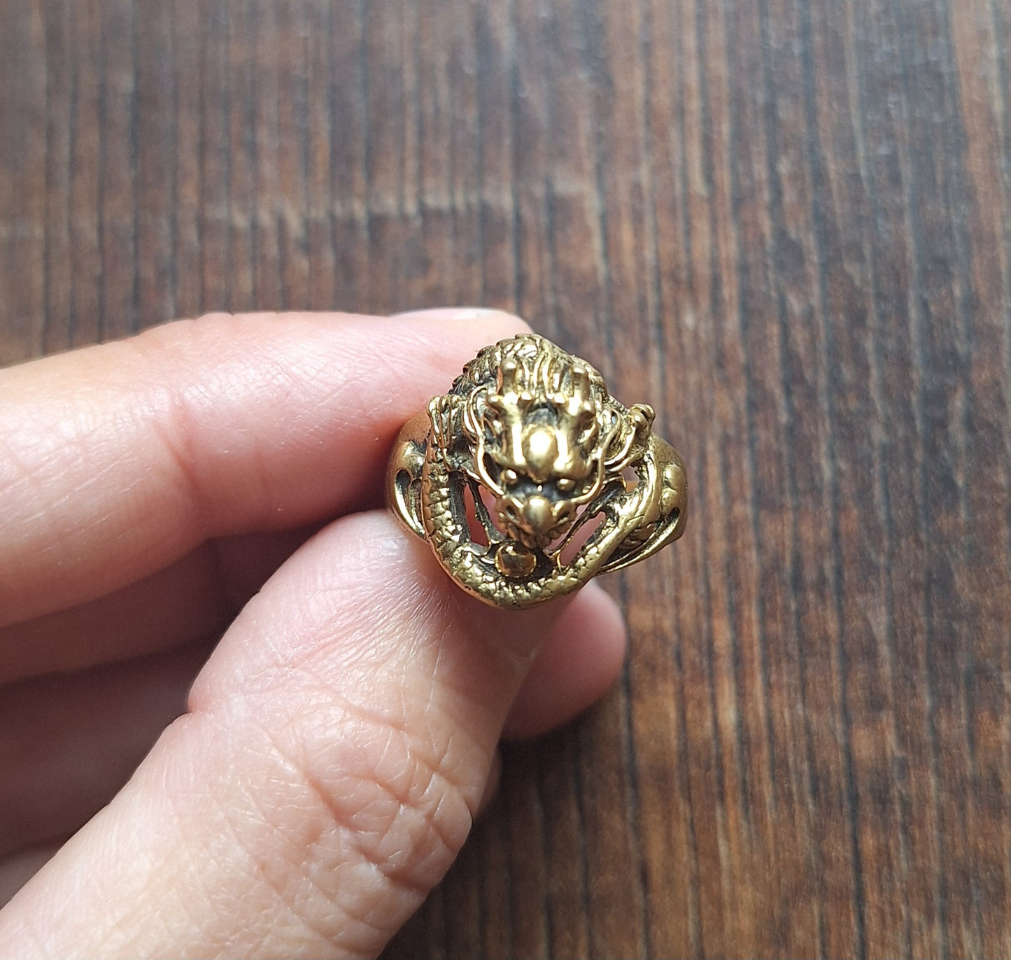 Brass ring Dragon
