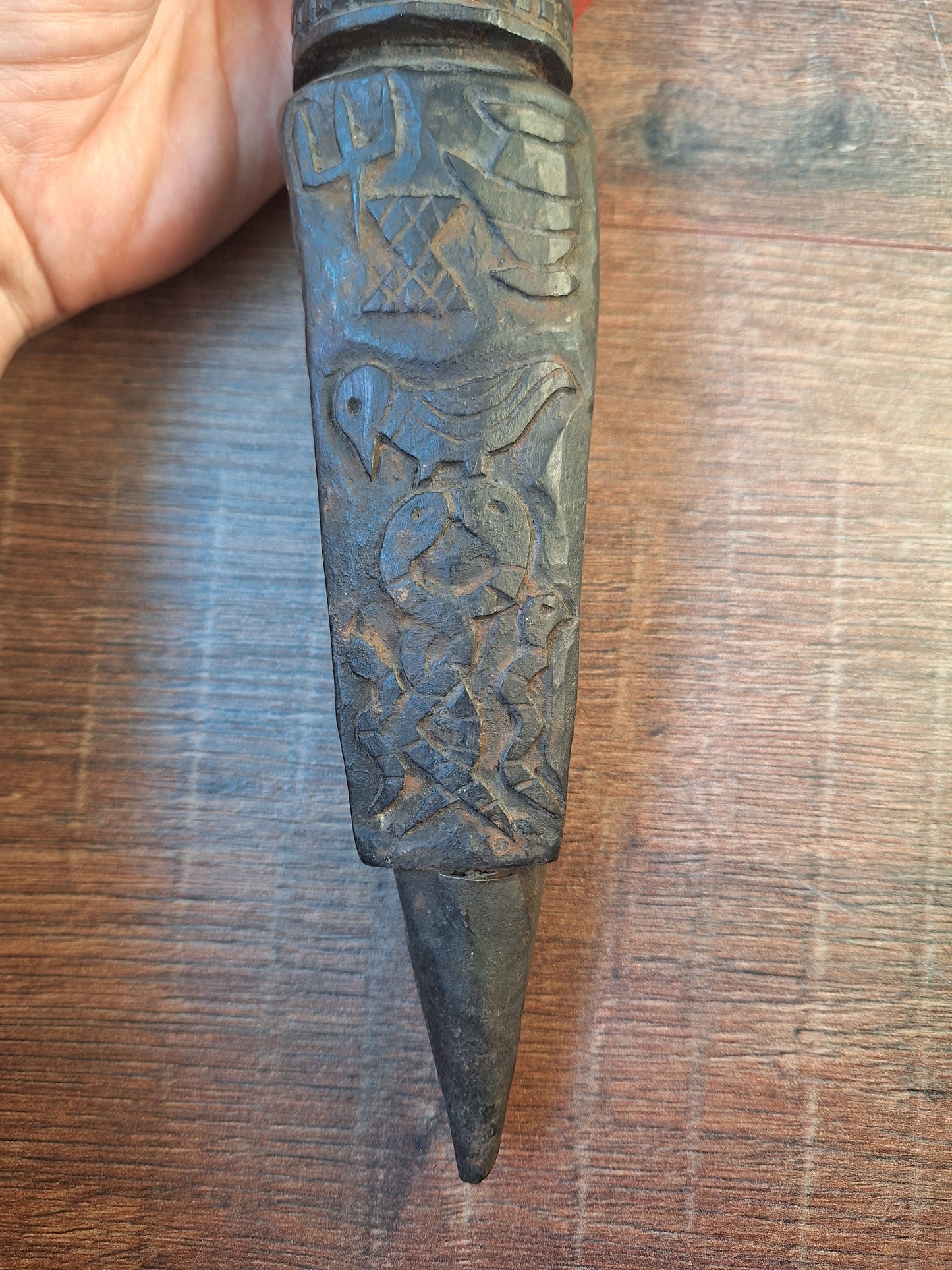 Antique wooden phurba #54