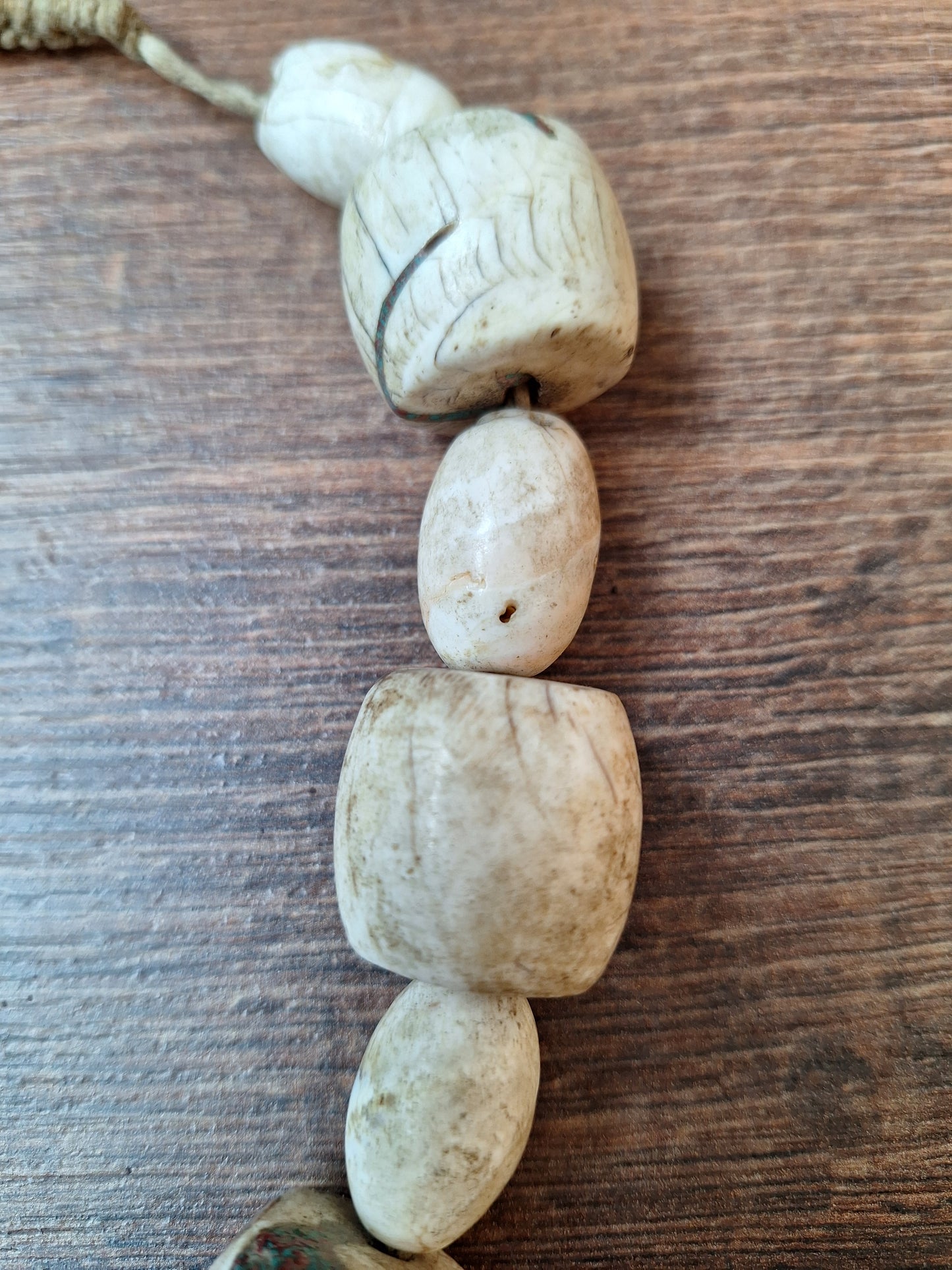 Old Nepalese conch shell necklace