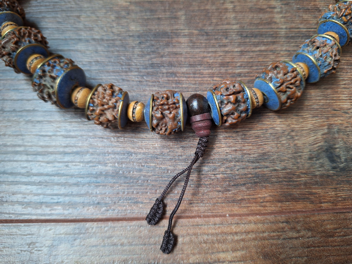 Vintage Nepalese rudraksha necklace