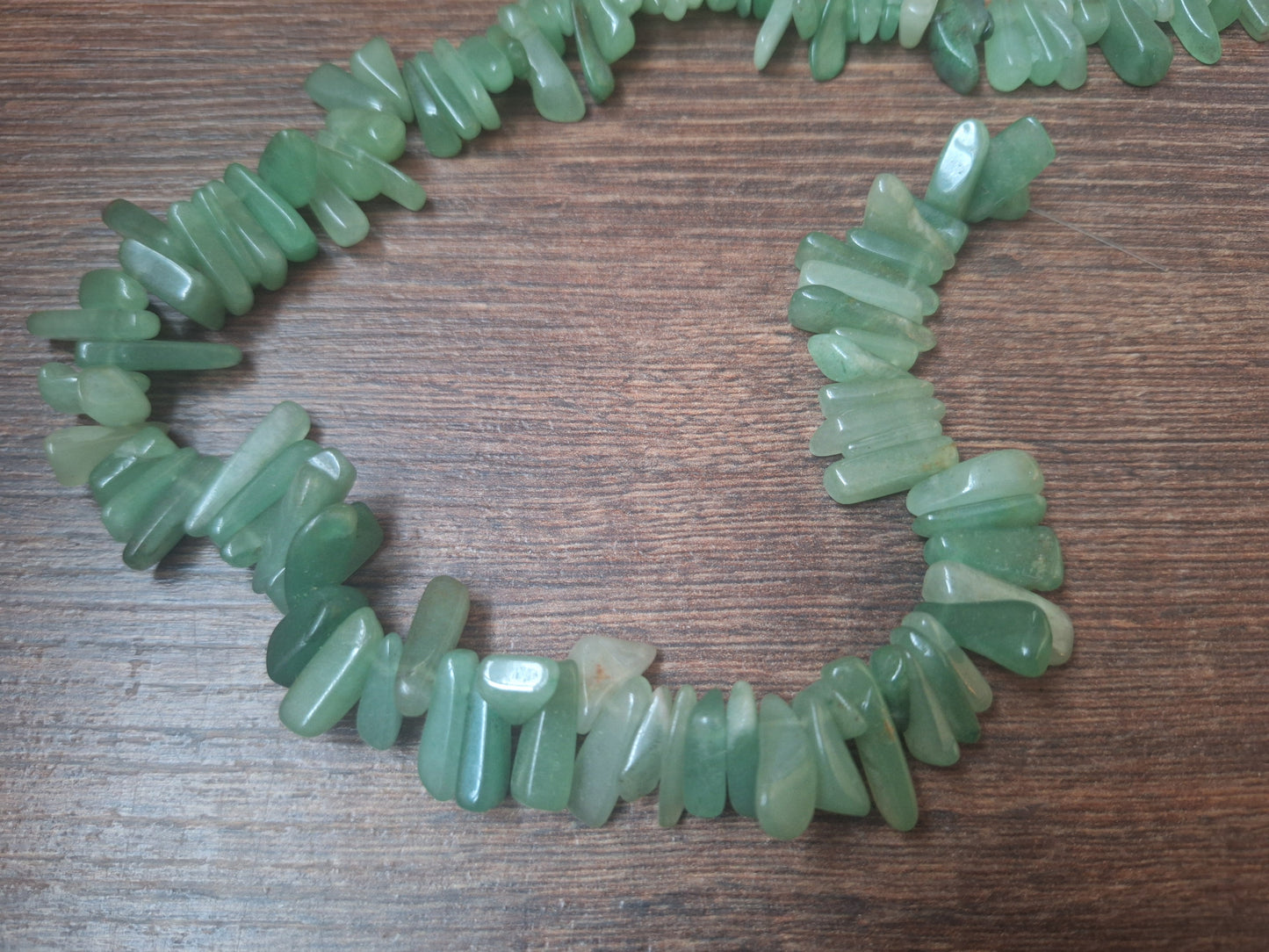 Vintage aventurine bead strand