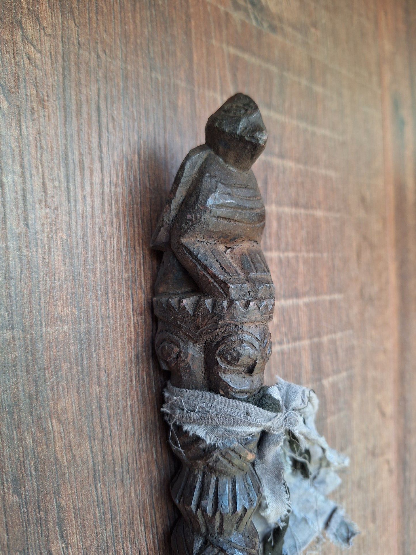 Antique wooden phurba #43