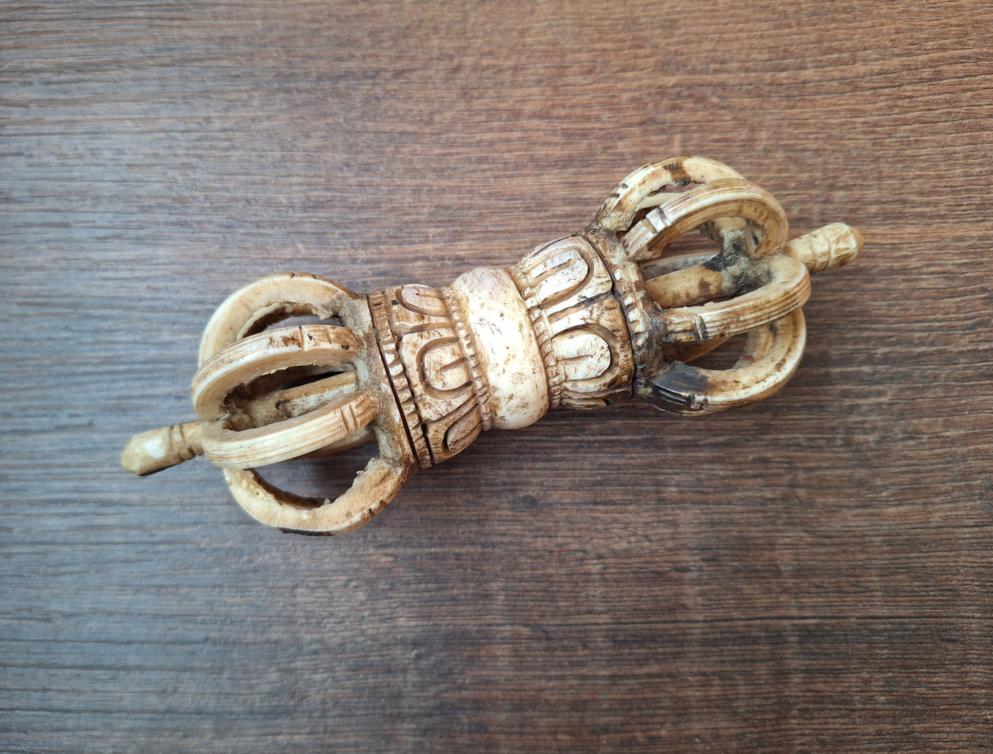 Vintage bone carved dorje
