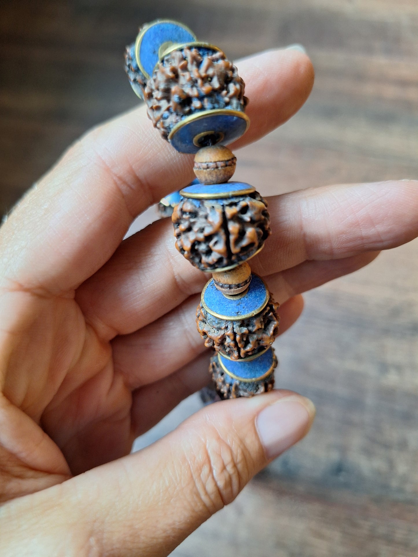 Vintage Nepalese rudraksha necklace
