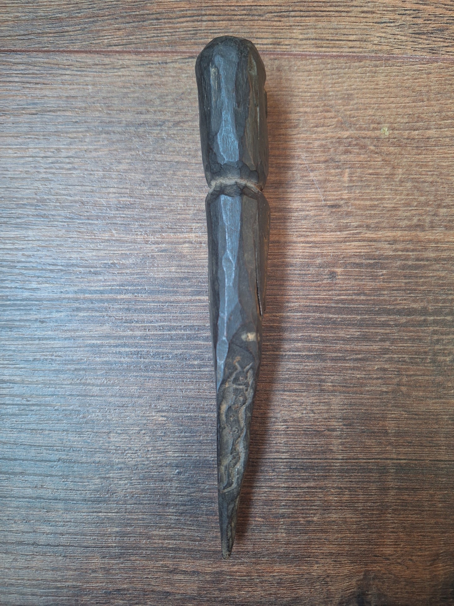 Antique wooden phurba #59