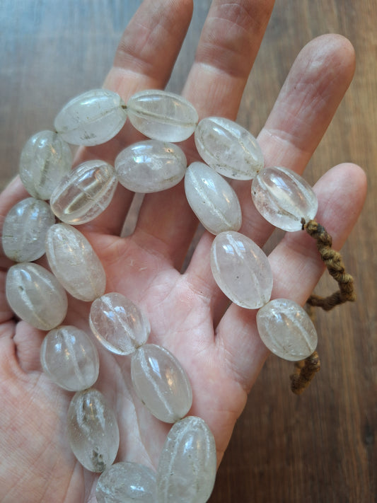 Vintage Himalayan quartz crystal necklace