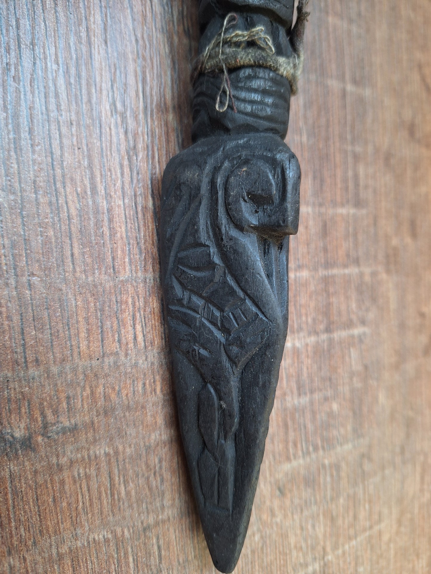 Antique wooden phurba #46