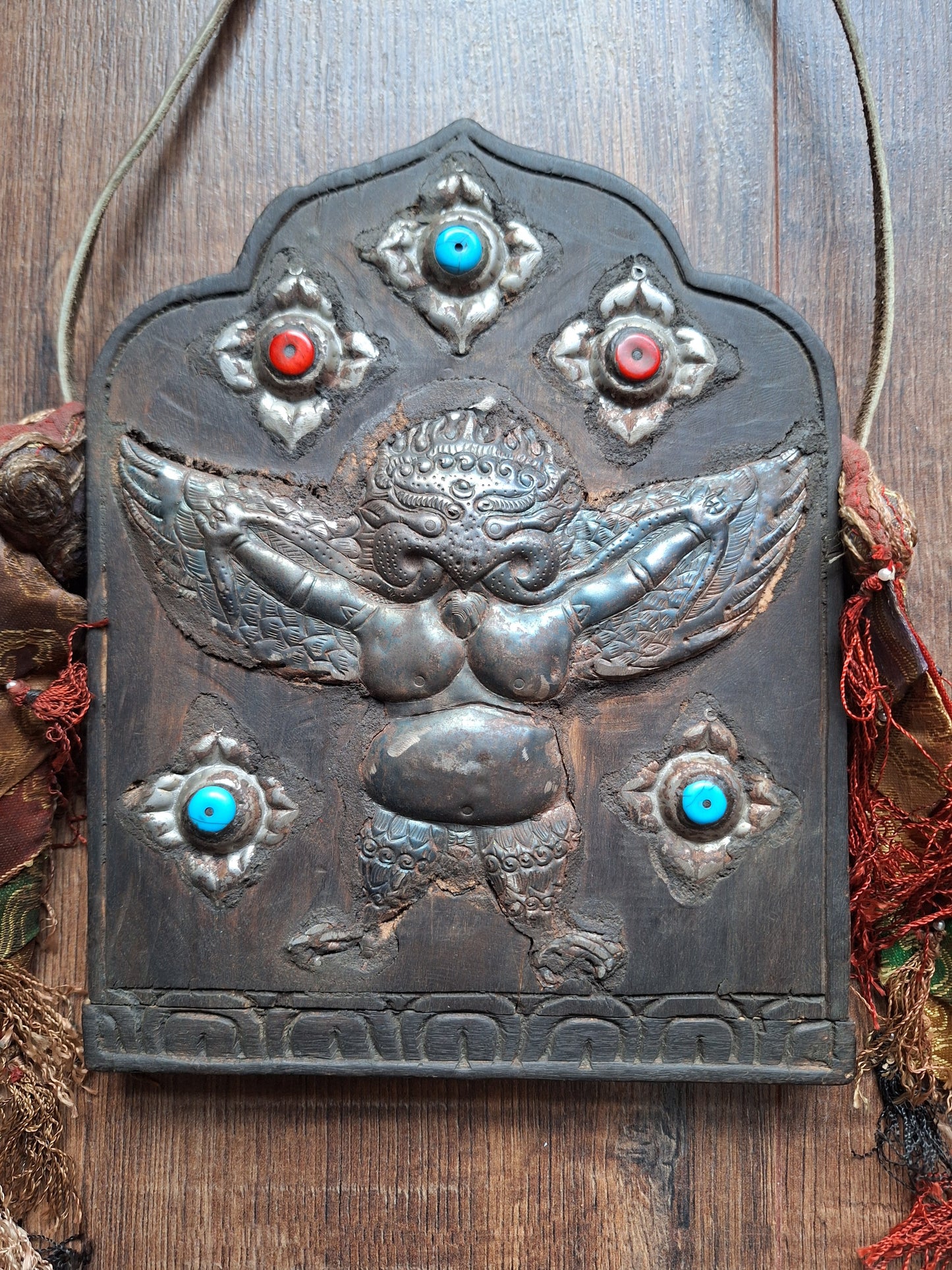 Vintage wooden wallhanger Garuda