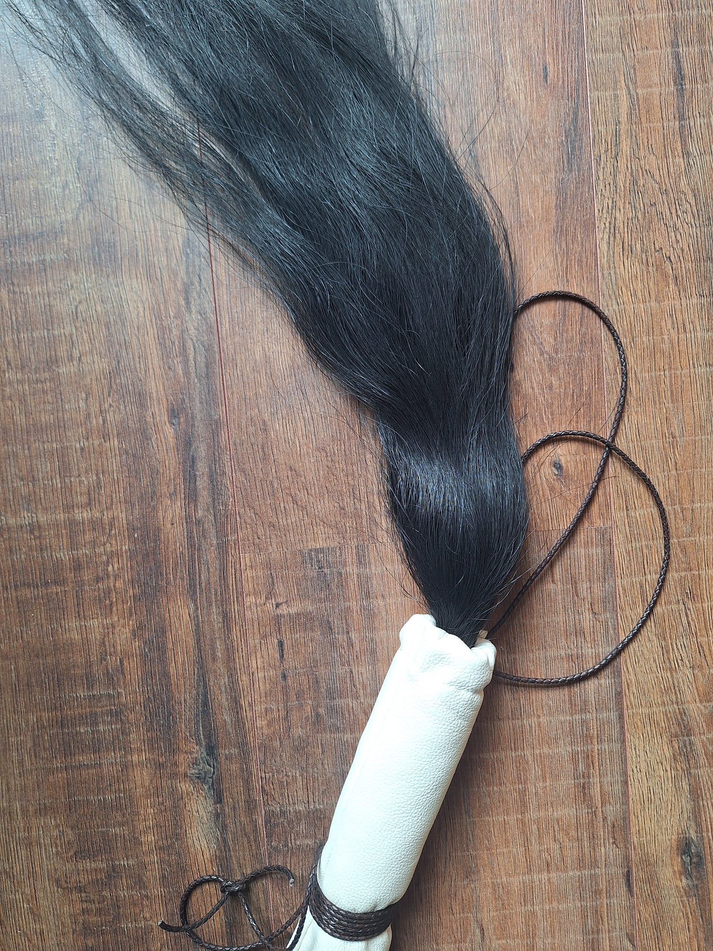Horse tail shamanic whip