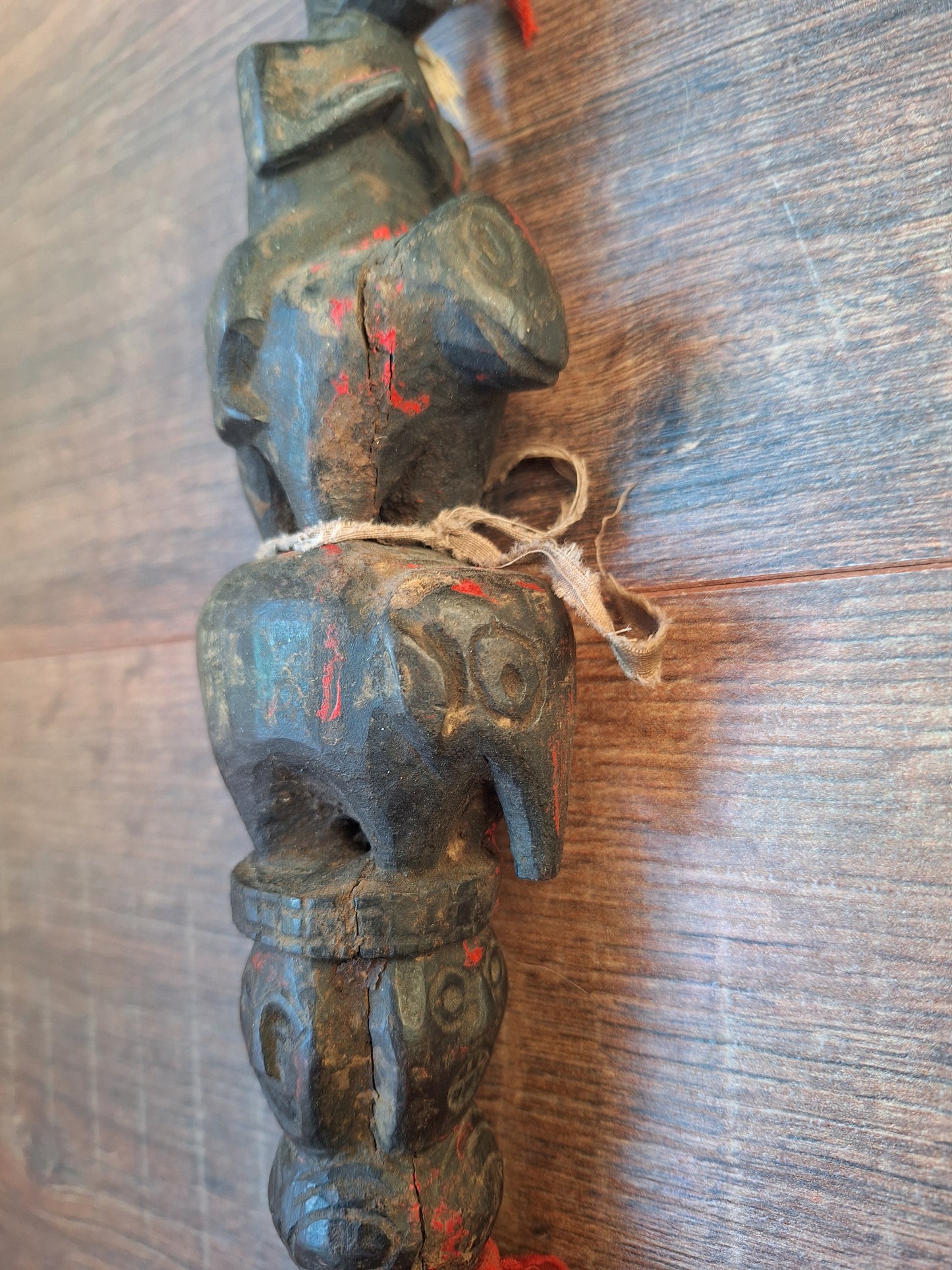 Antique wooden phurba #56