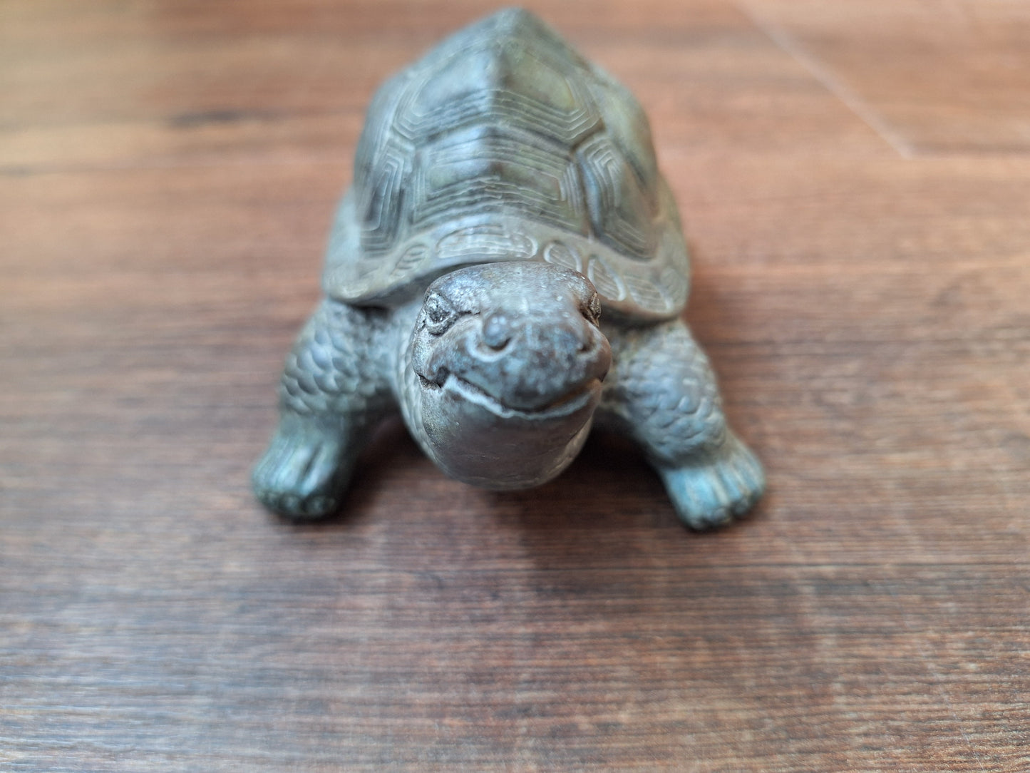 Vintage bronze turtle statue